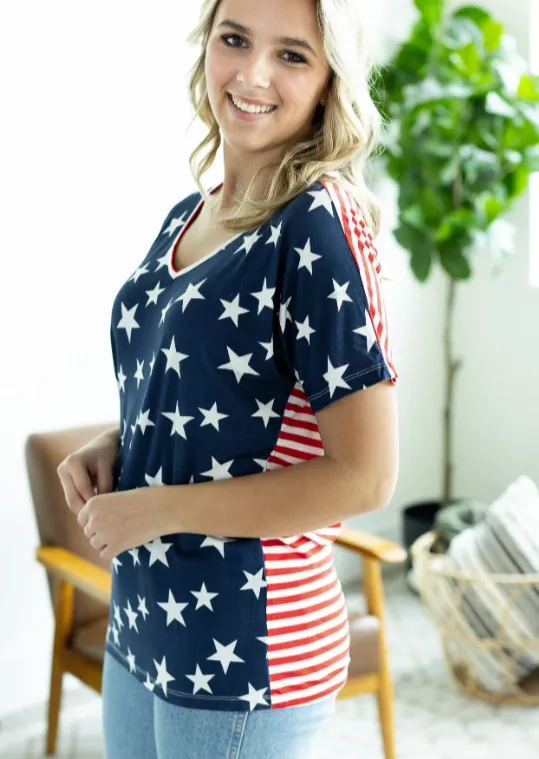 Chloe Stars   Stripes Tee