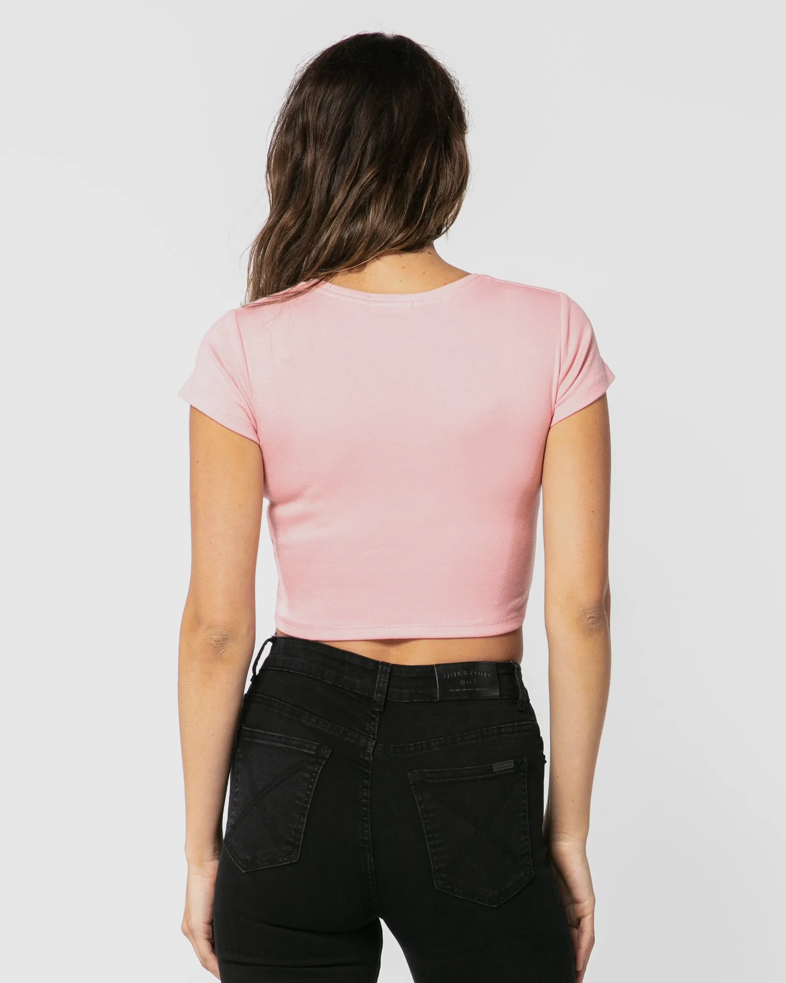 Classic Pink Crop Tshirt