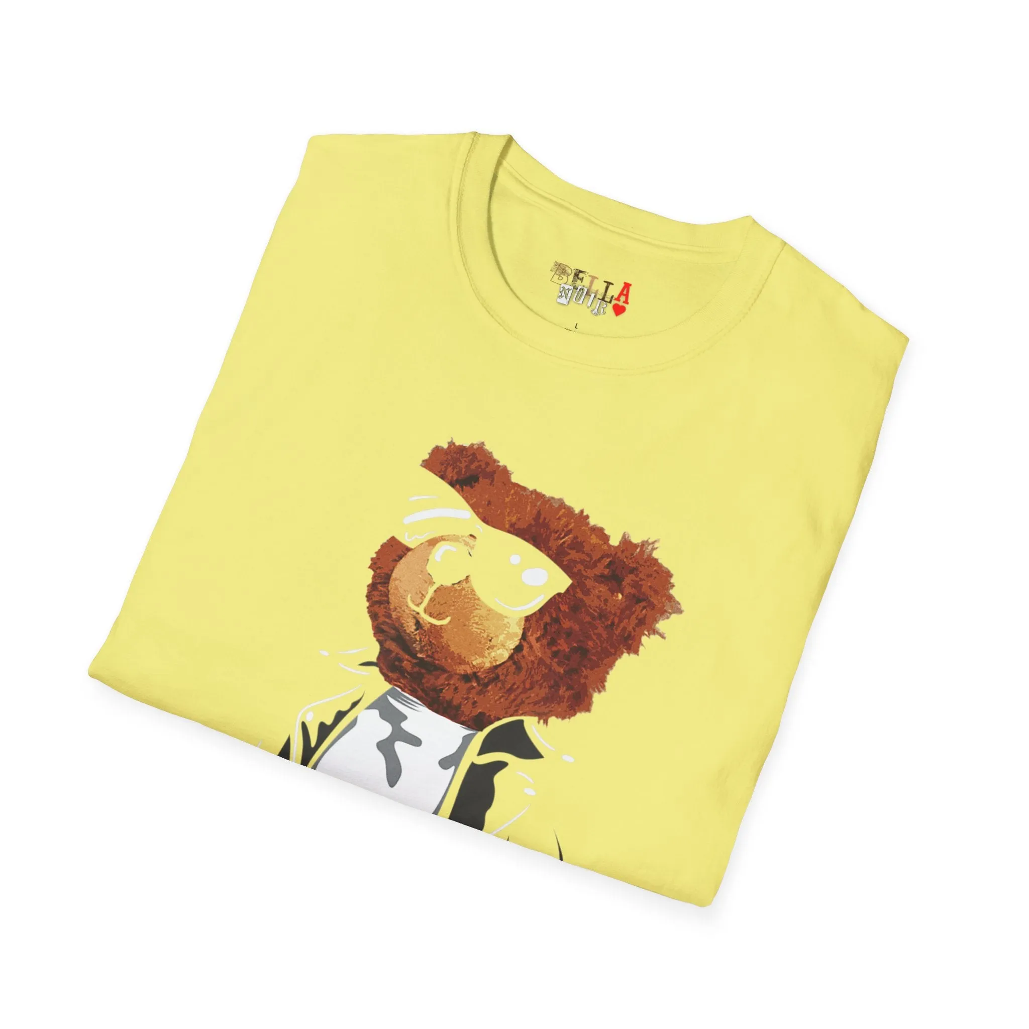 Cool Drippy Bear Unisex Softstyle T-Shirt
