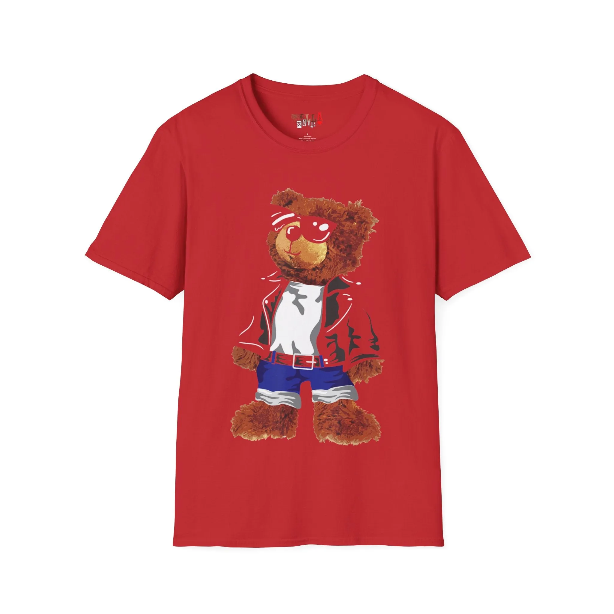 Cool Drippy Bear Unisex Softstyle T-Shirt