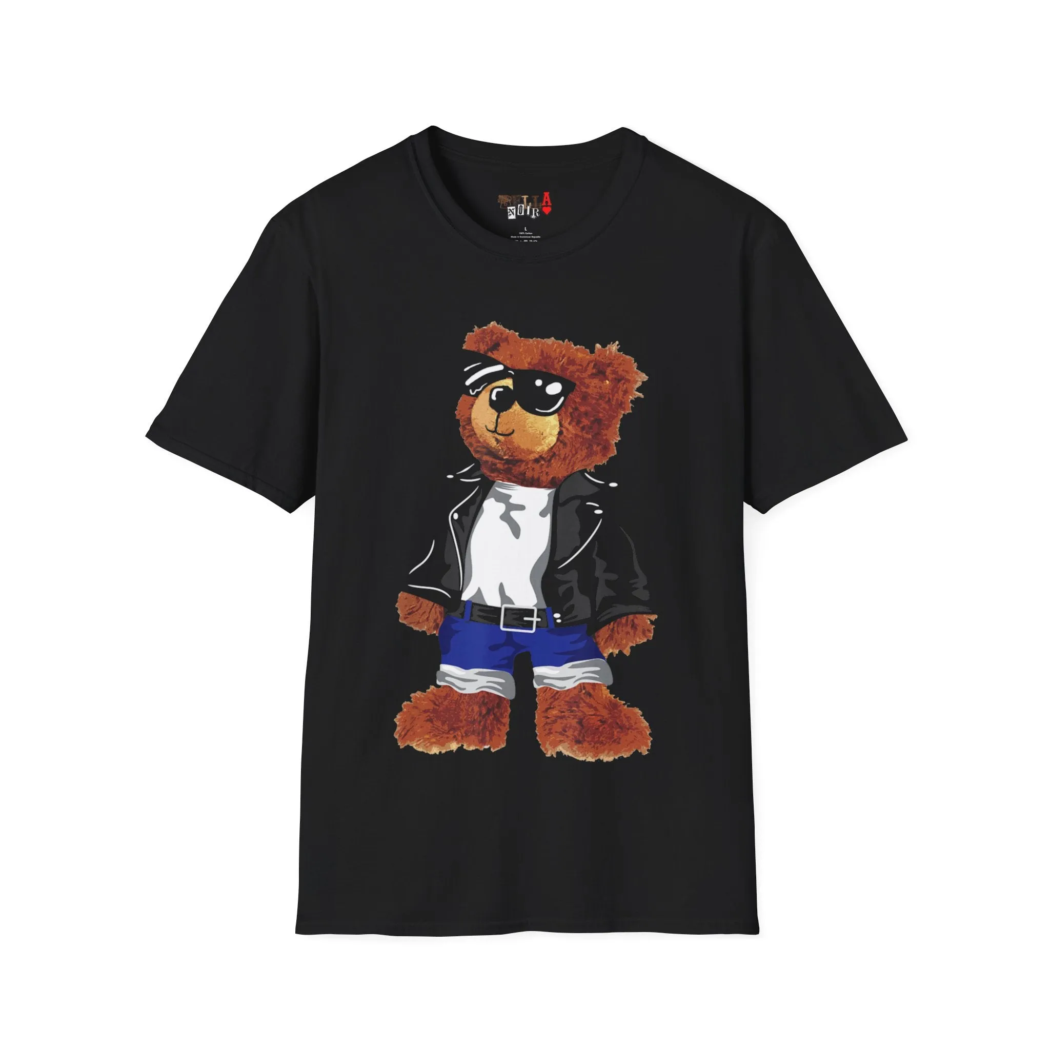 Cool Drippy Bear Unisex Softstyle T-Shirt