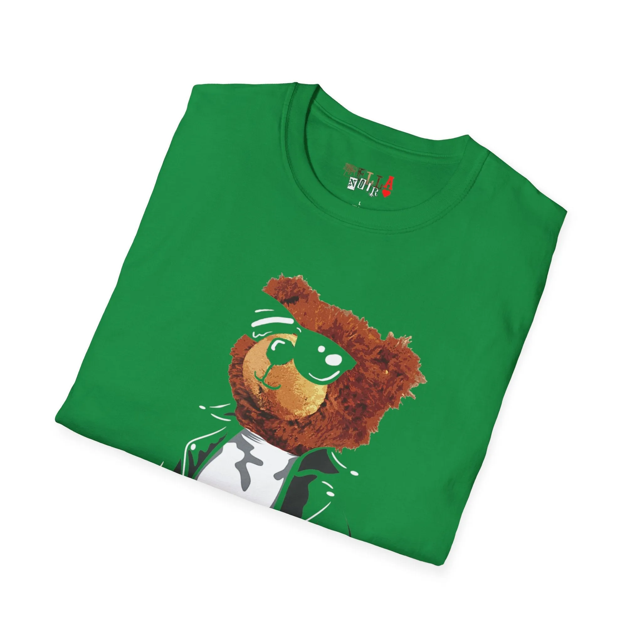Cool Drippy Bear Unisex Softstyle T-Shirt