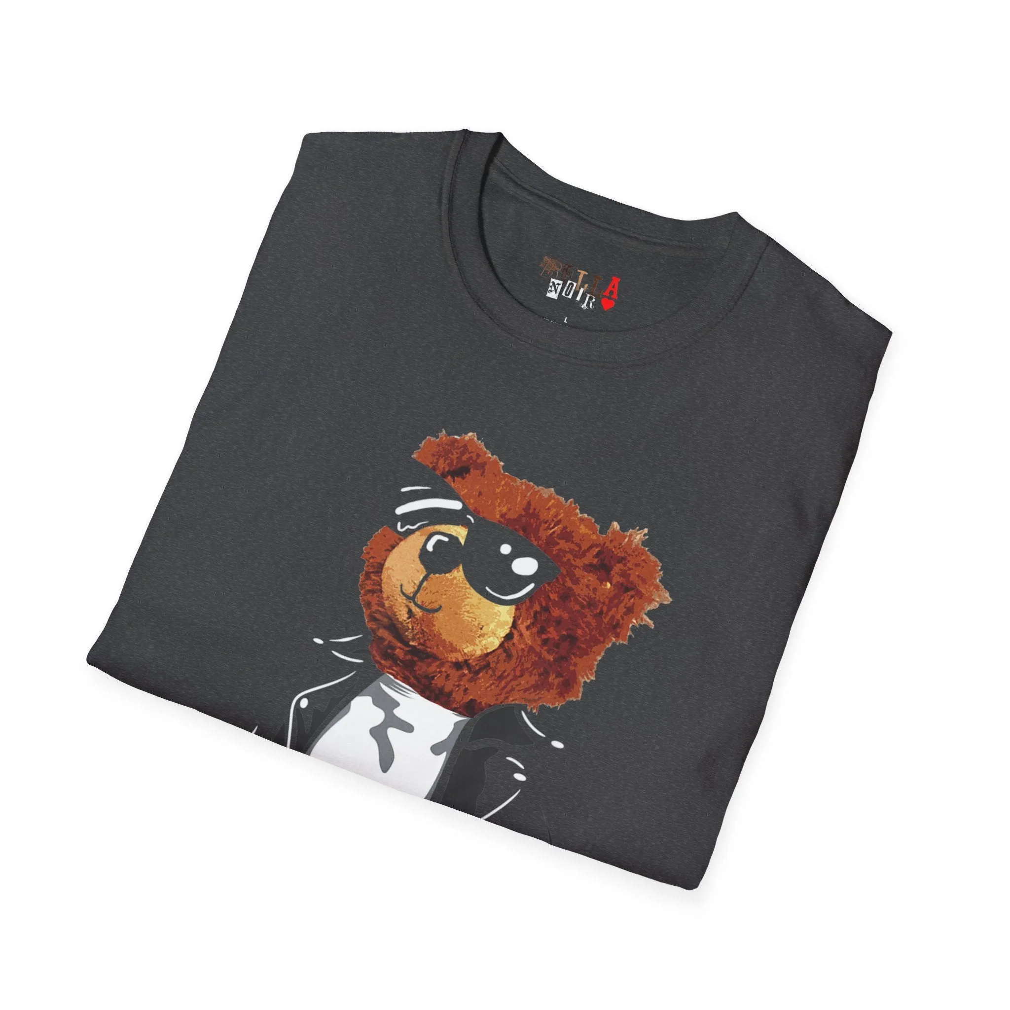 Cool Drippy Bear Unisex Softstyle T-Shirt