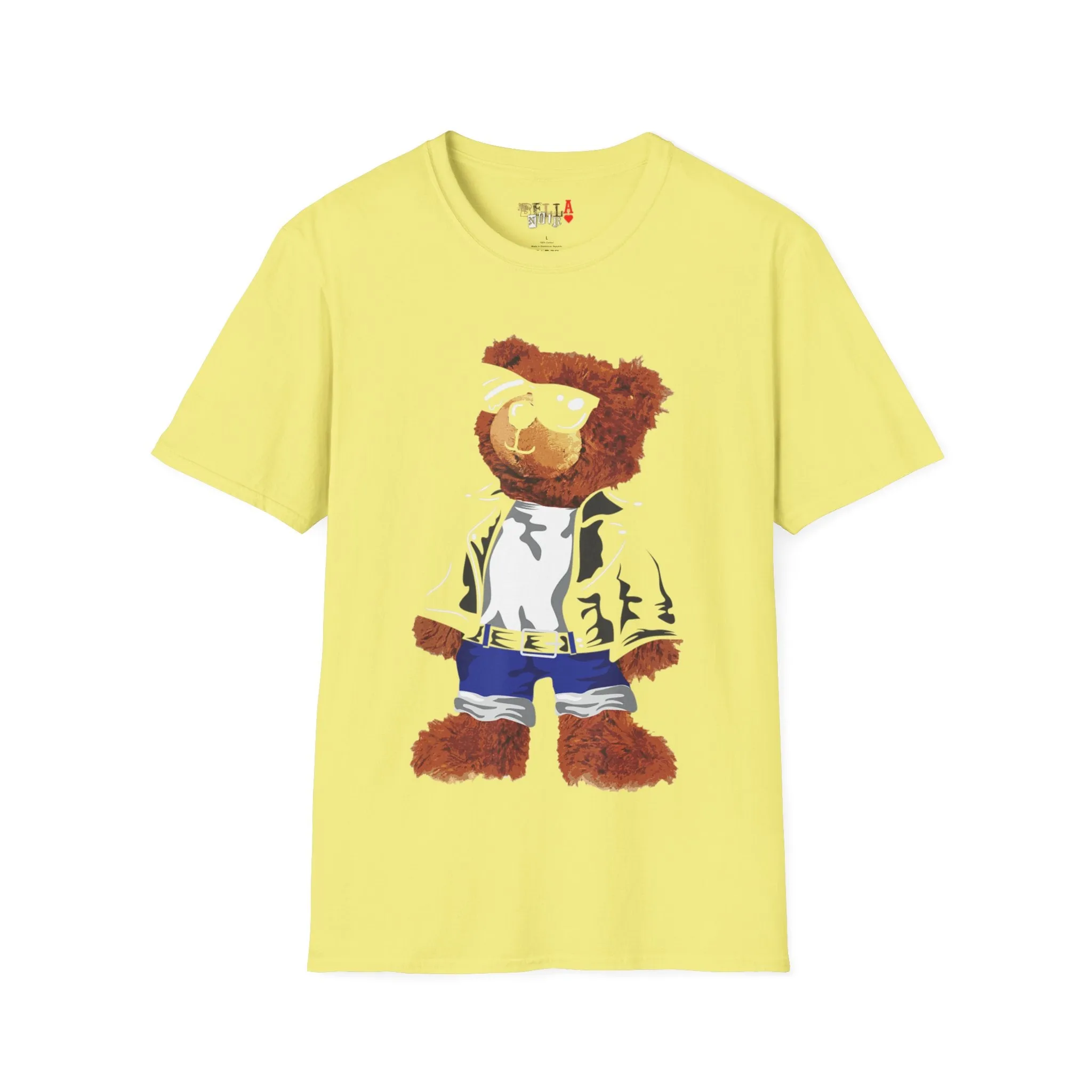 Cool Drippy Bear Unisex Softstyle T-Shirt
