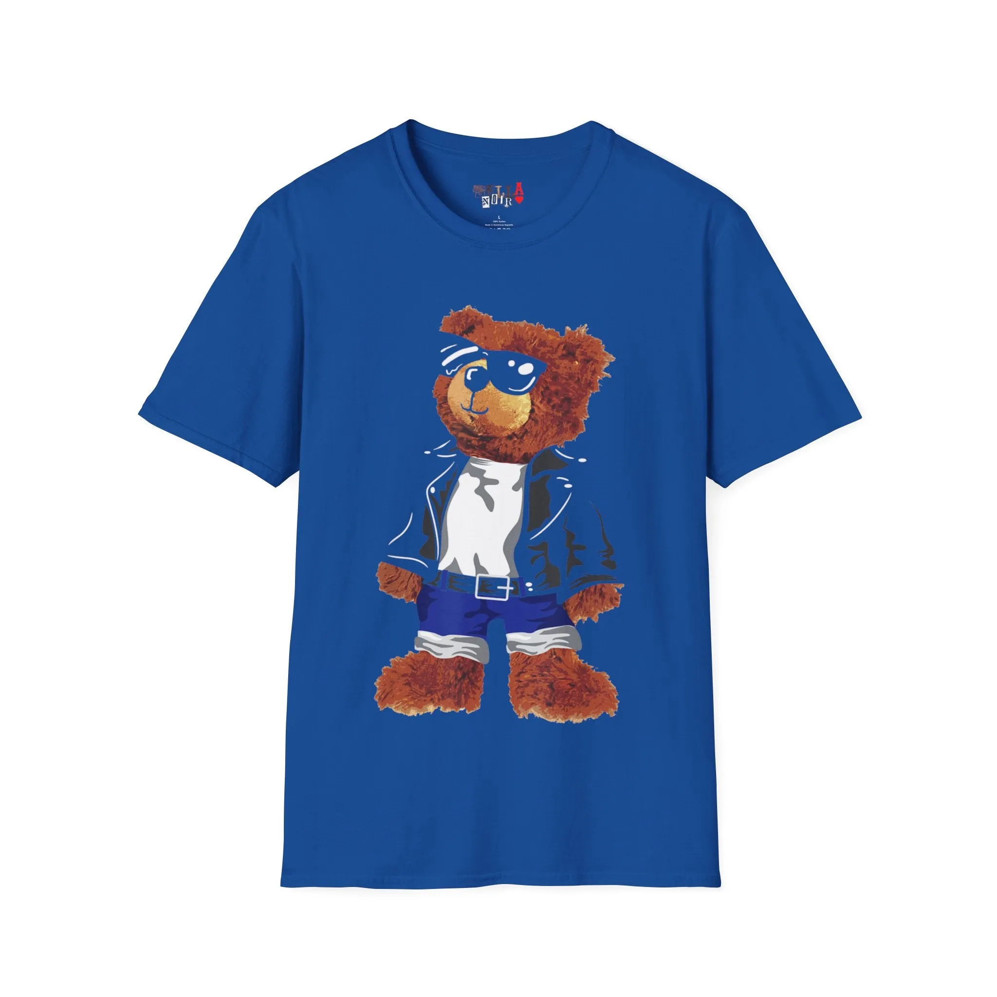 Cool Drippy Bear Unisex Softstyle T-Shirt