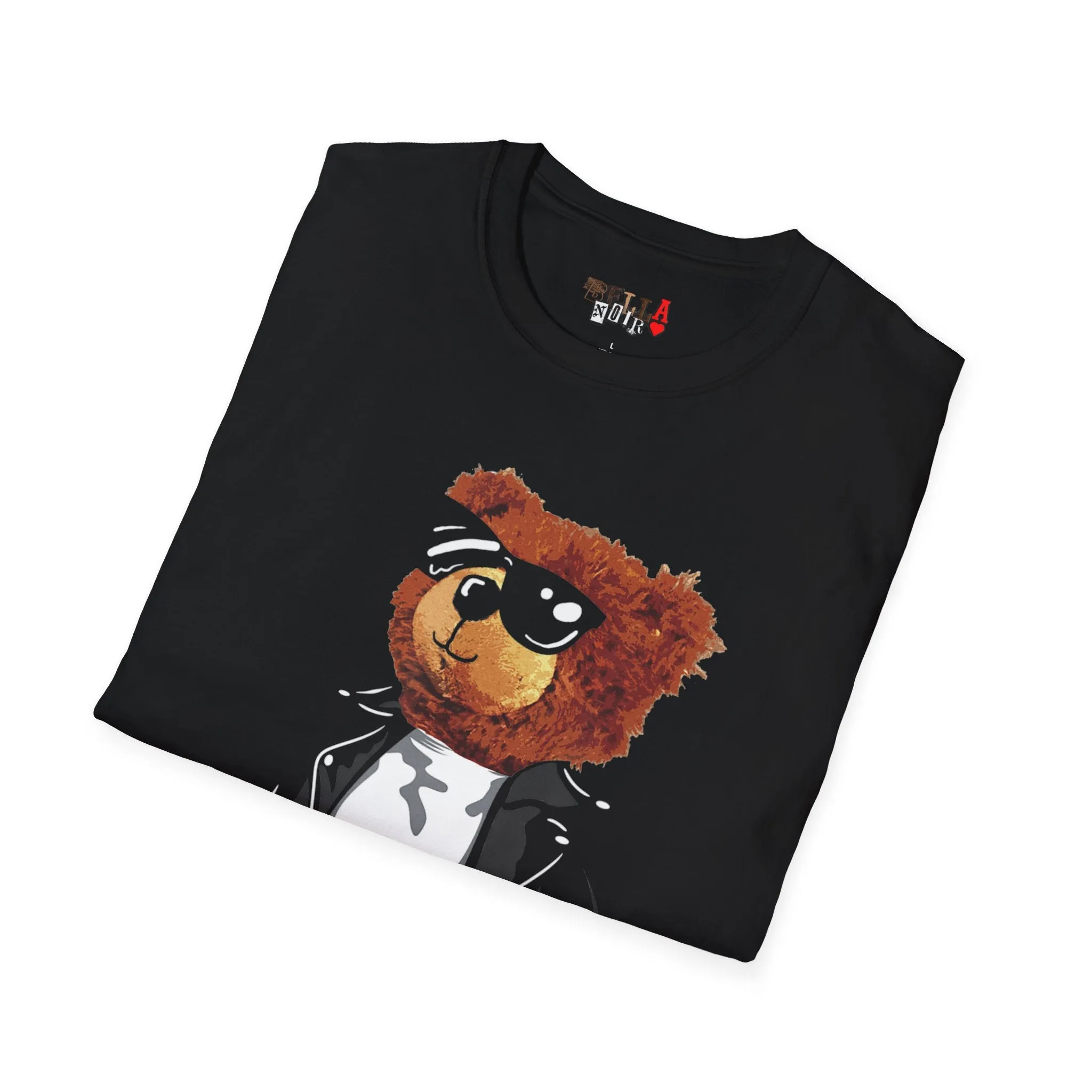Cool Drippy Bear Unisex Softstyle T-Shirt