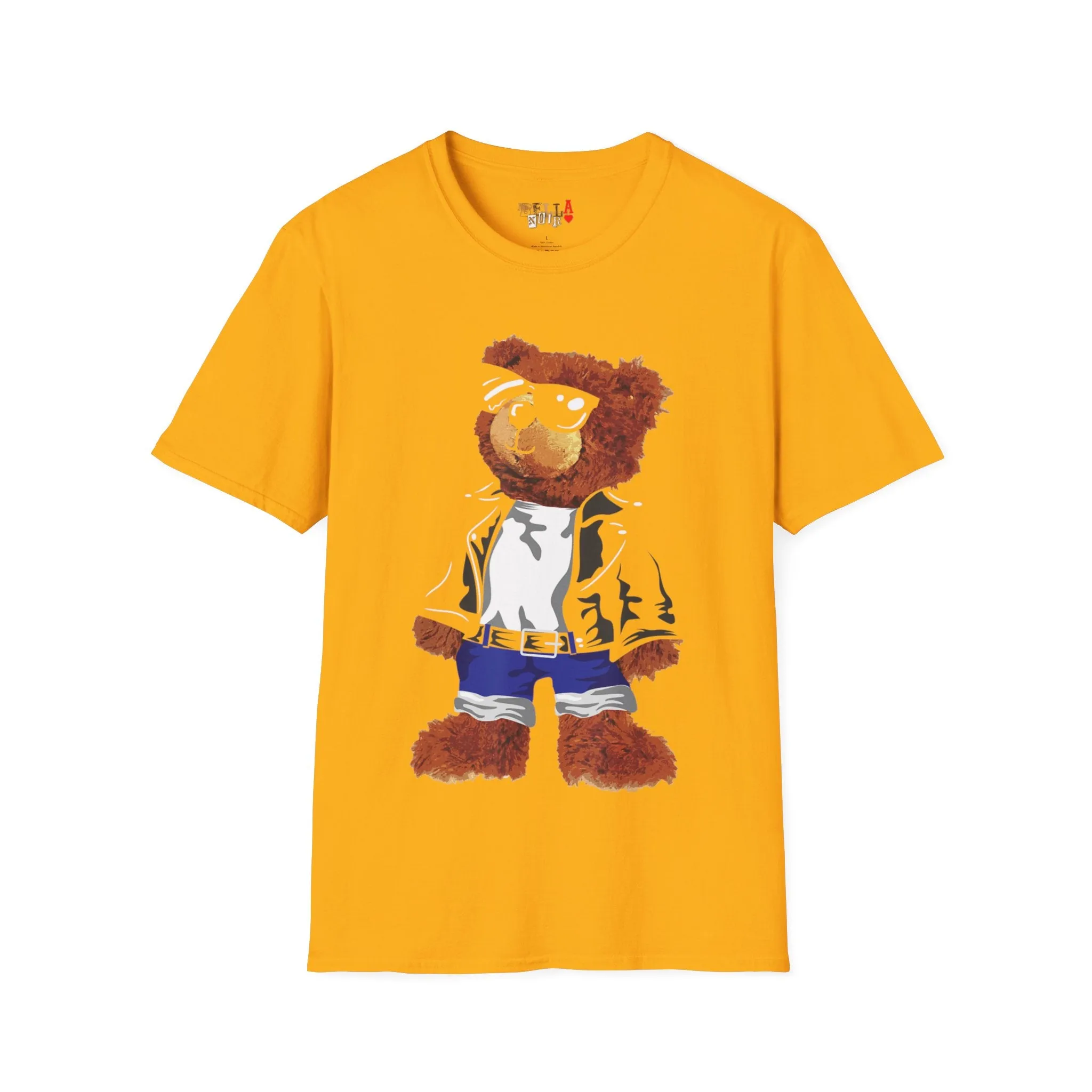 Cool Drippy Bear Unisex Softstyle T-Shirt