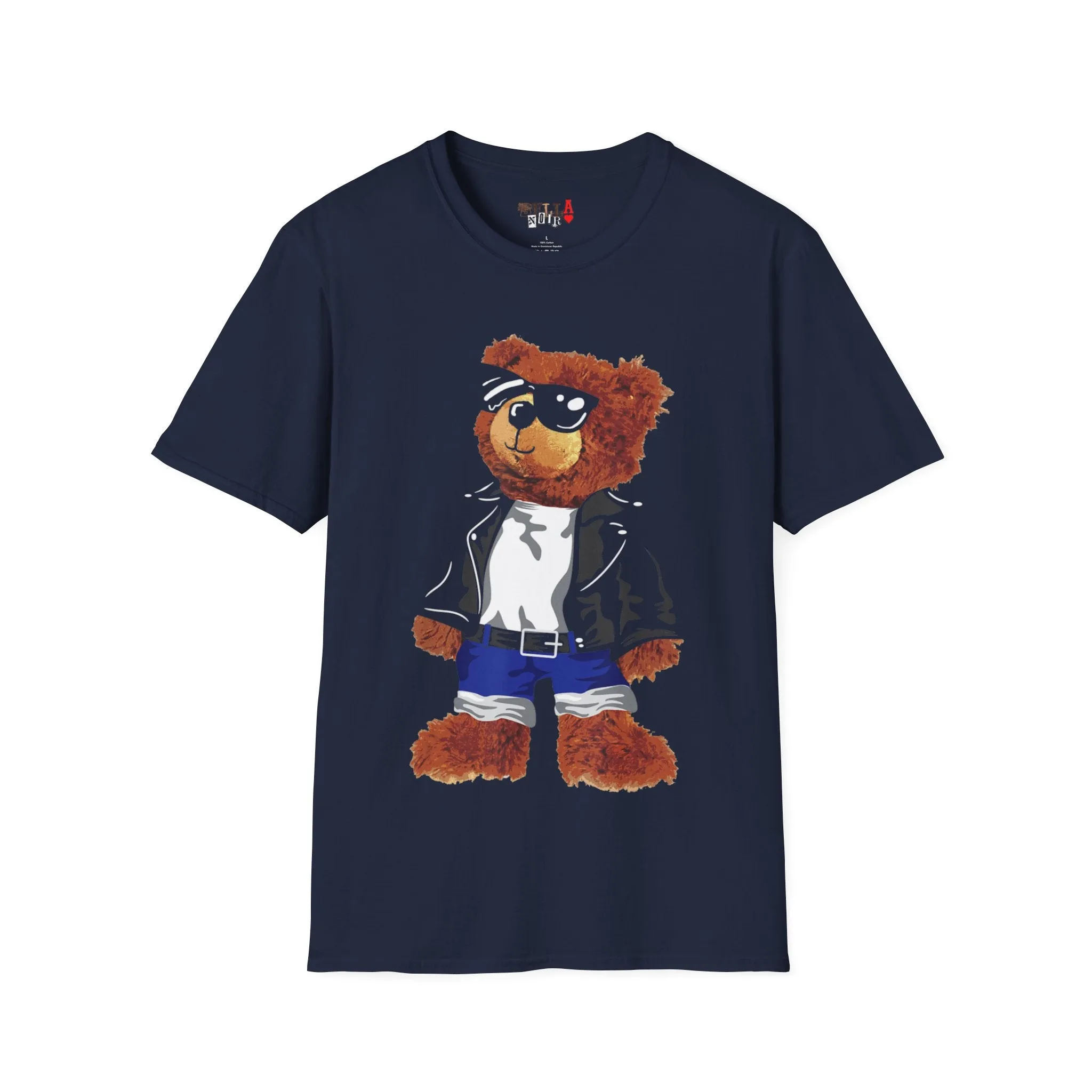 Cool Drippy Bear Unisex Softstyle T-Shirt