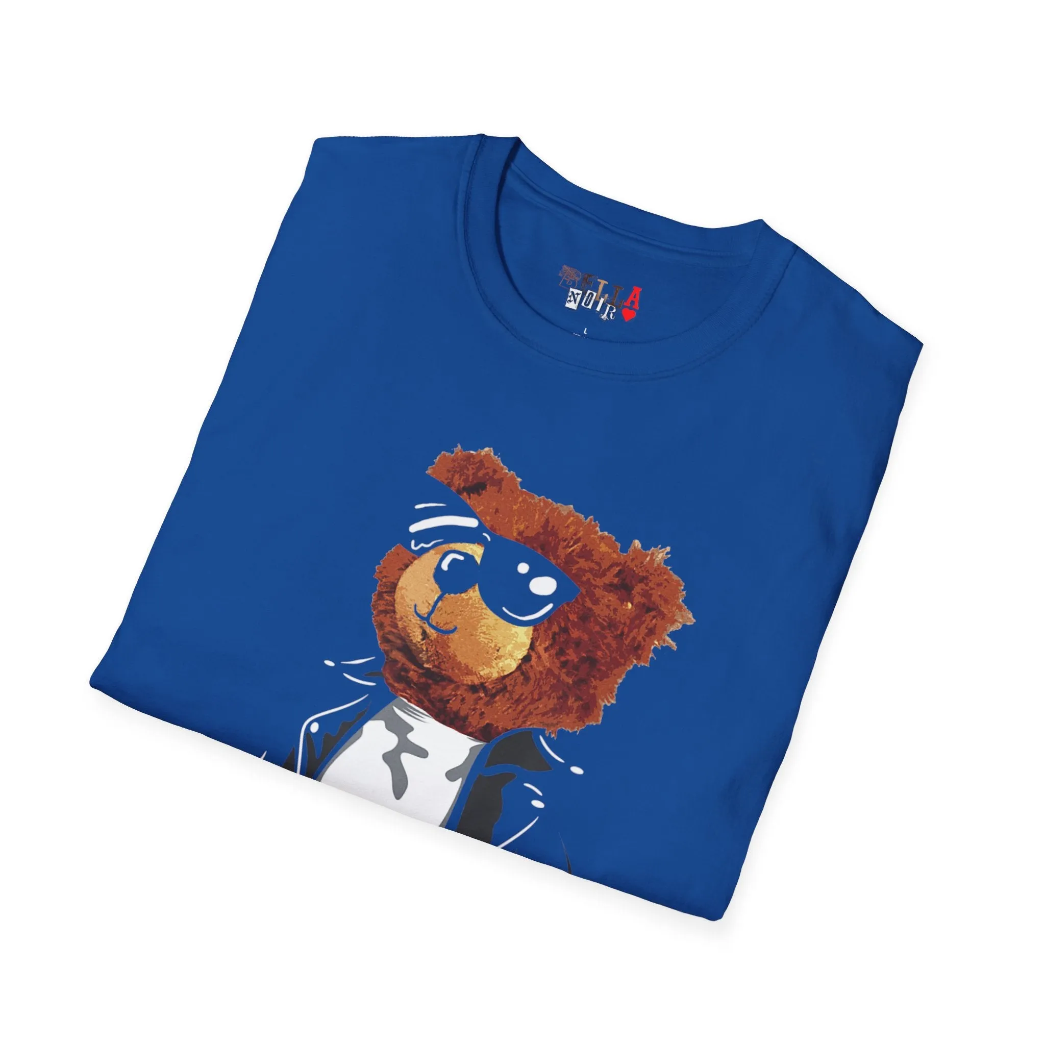 Cool Drippy Bear Unisex Softstyle T-Shirt