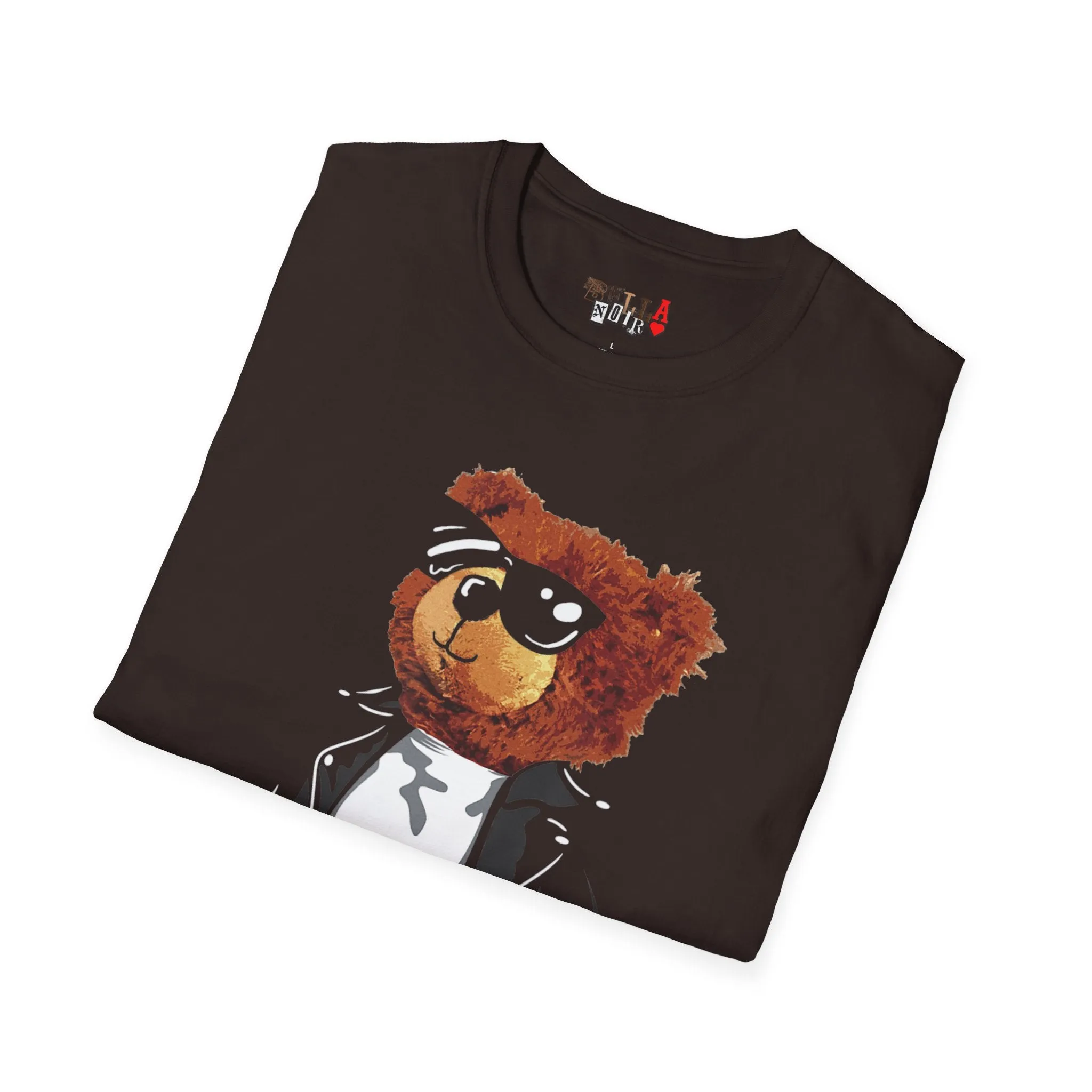Cool Drippy Bear Unisex Softstyle T-Shirt