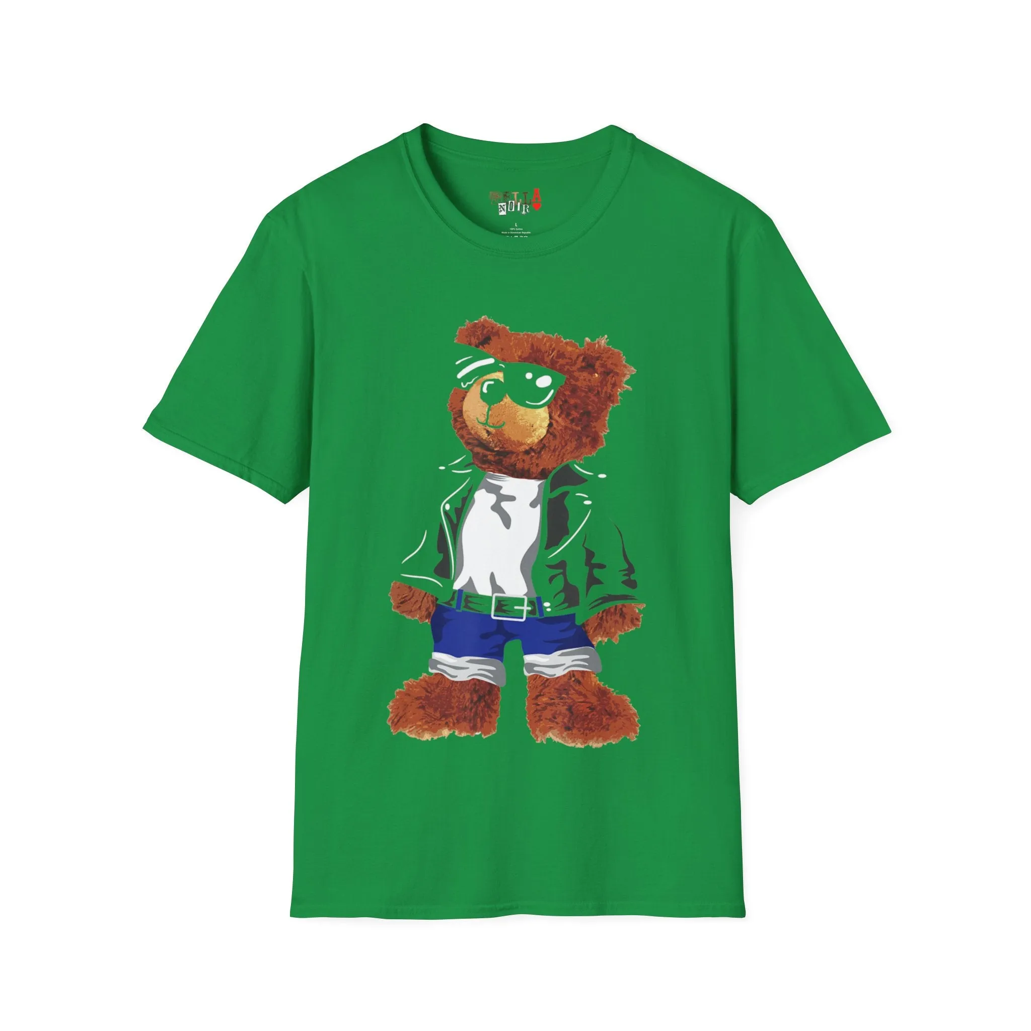 Cool Drippy Bear Unisex Softstyle T-Shirt