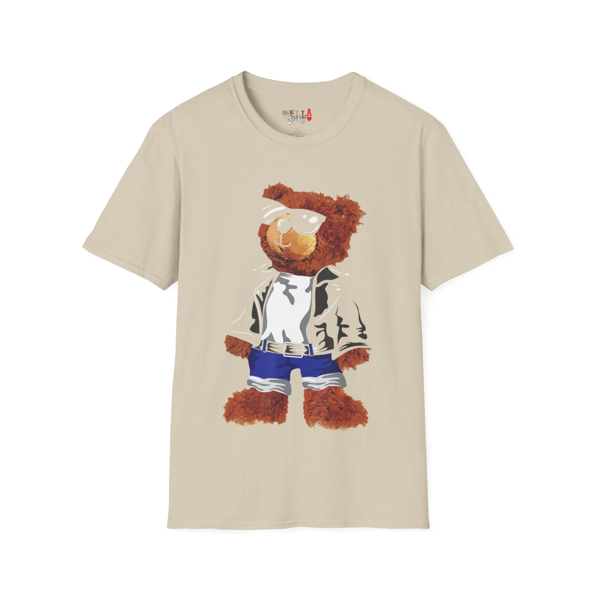 Cool Drippy Bear Unisex Softstyle T-Shirt