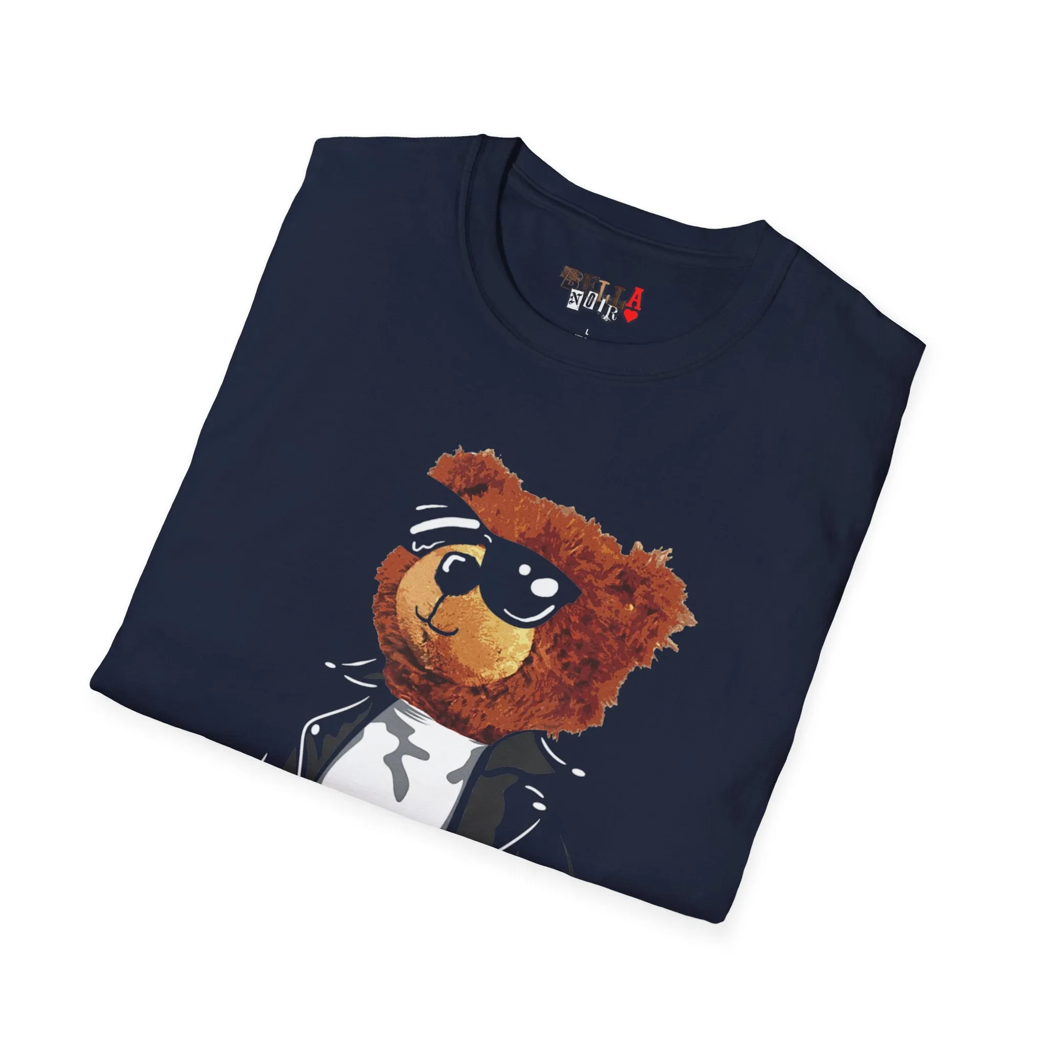 Cool Drippy Bear Unisex Softstyle T-Shirt