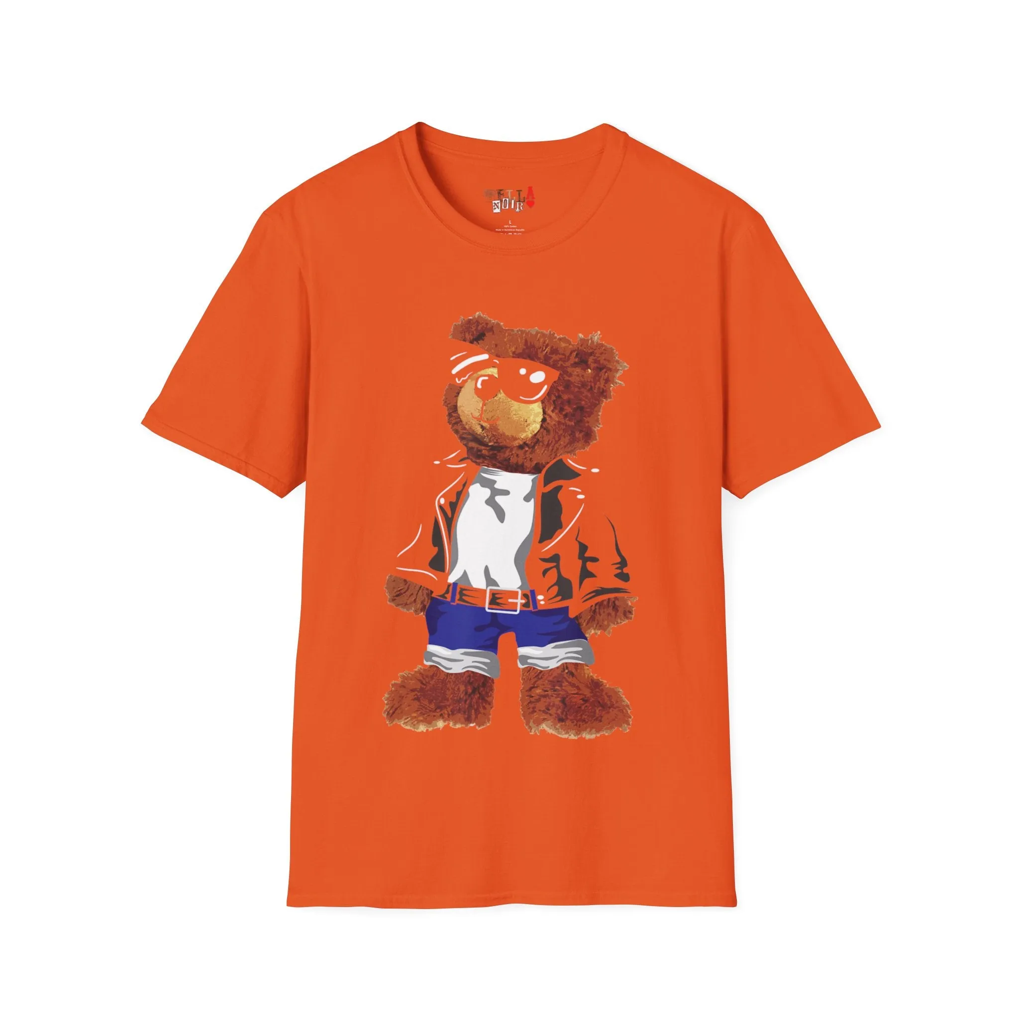 Cool Drippy Bear Unisex Softstyle T-Shirt
