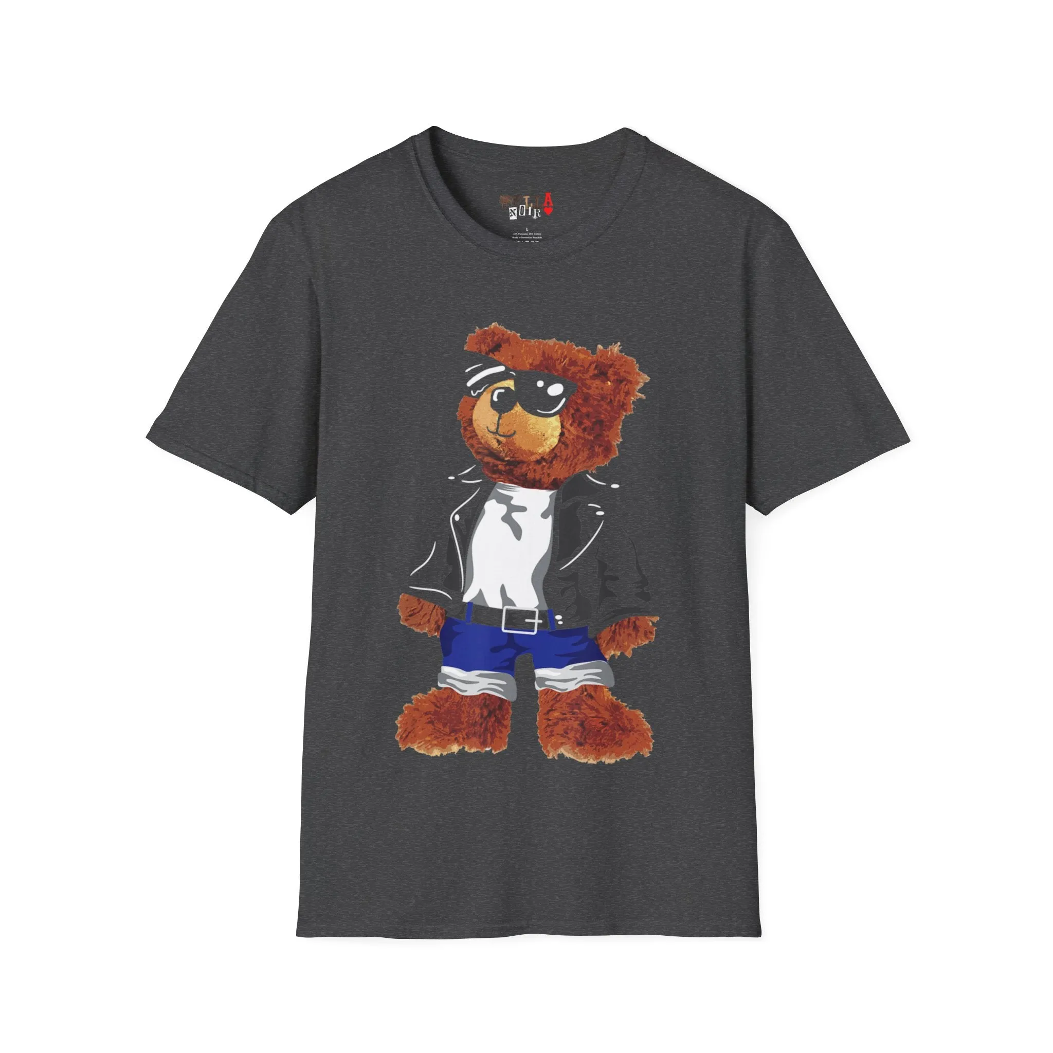 Cool Drippy Bear Unisex Softstyle T-Shirt
