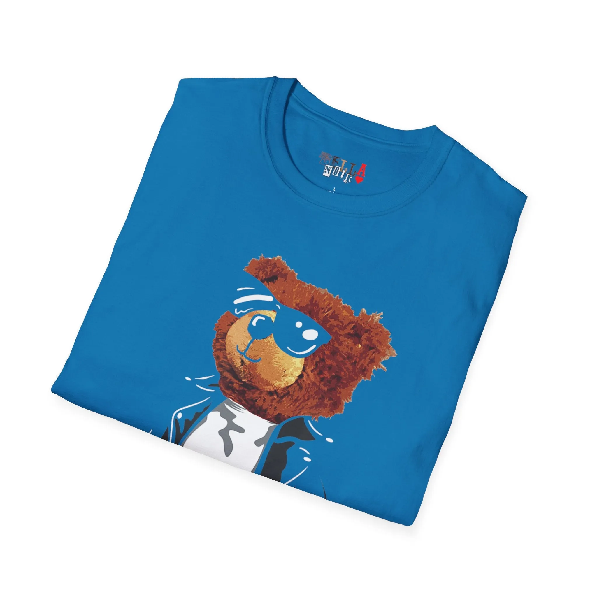 Cool Drippy Bear Unisex Softstyle T-Shirt