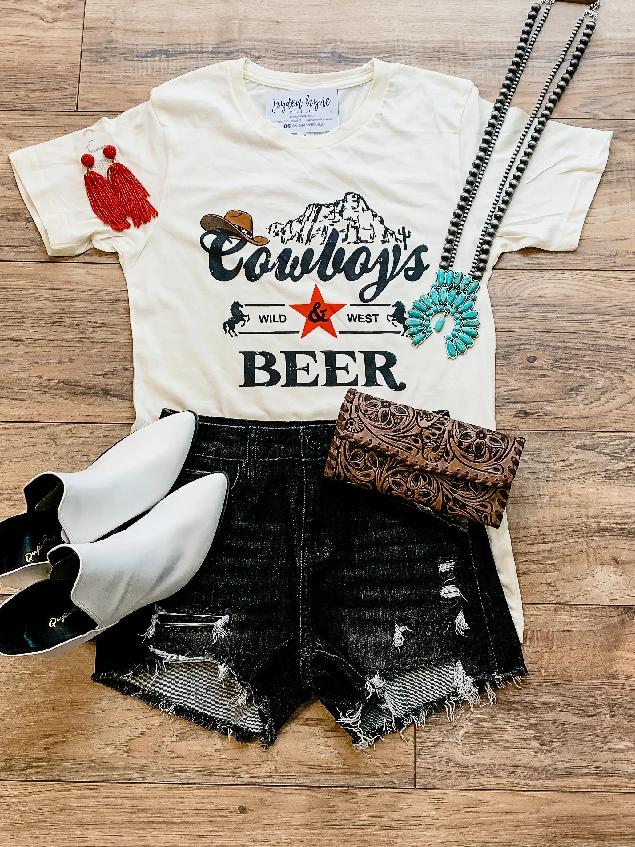 Cowboys & Beer Graphic Tee