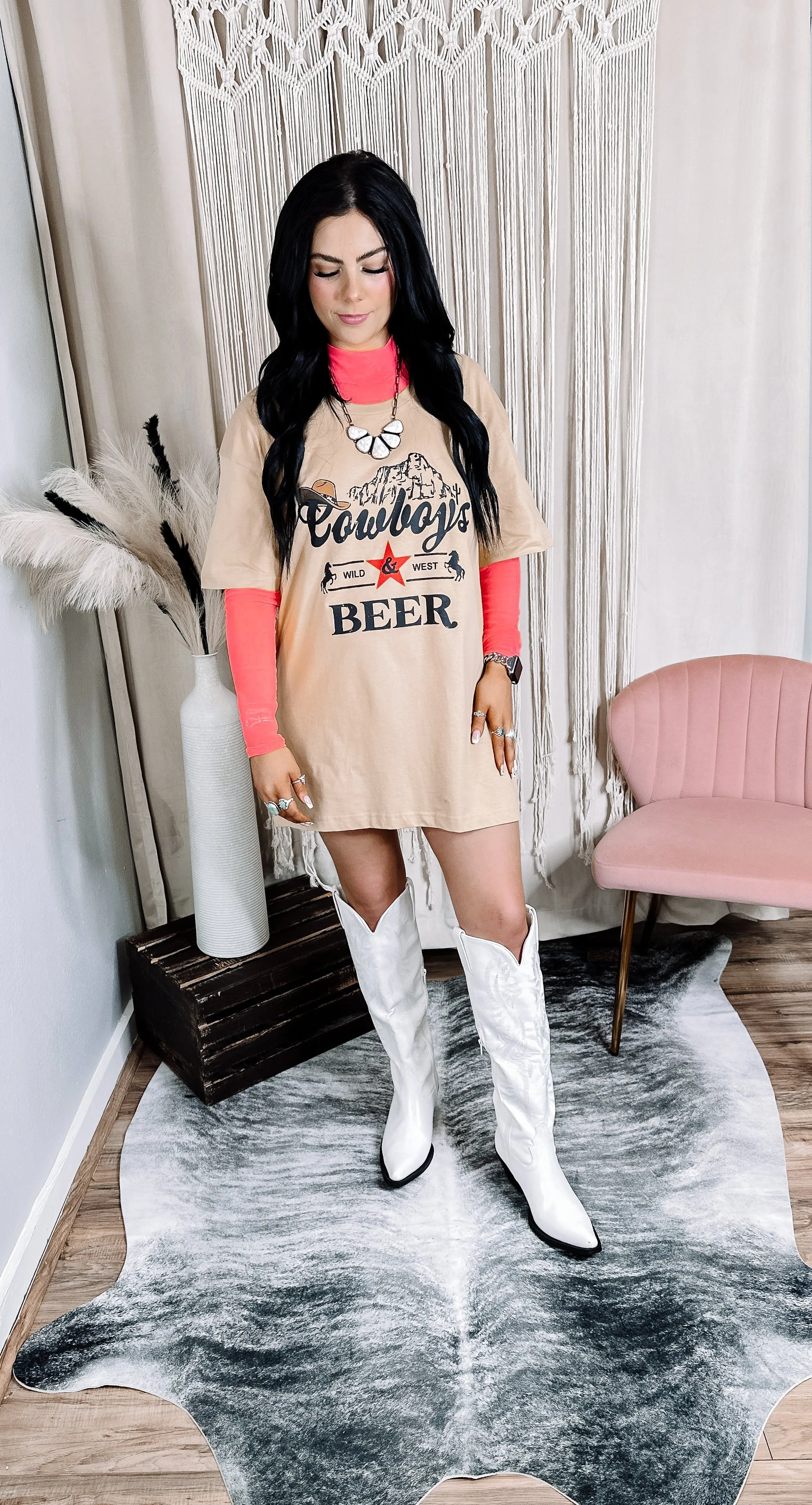 Cowboys & Beer Graphic Tee