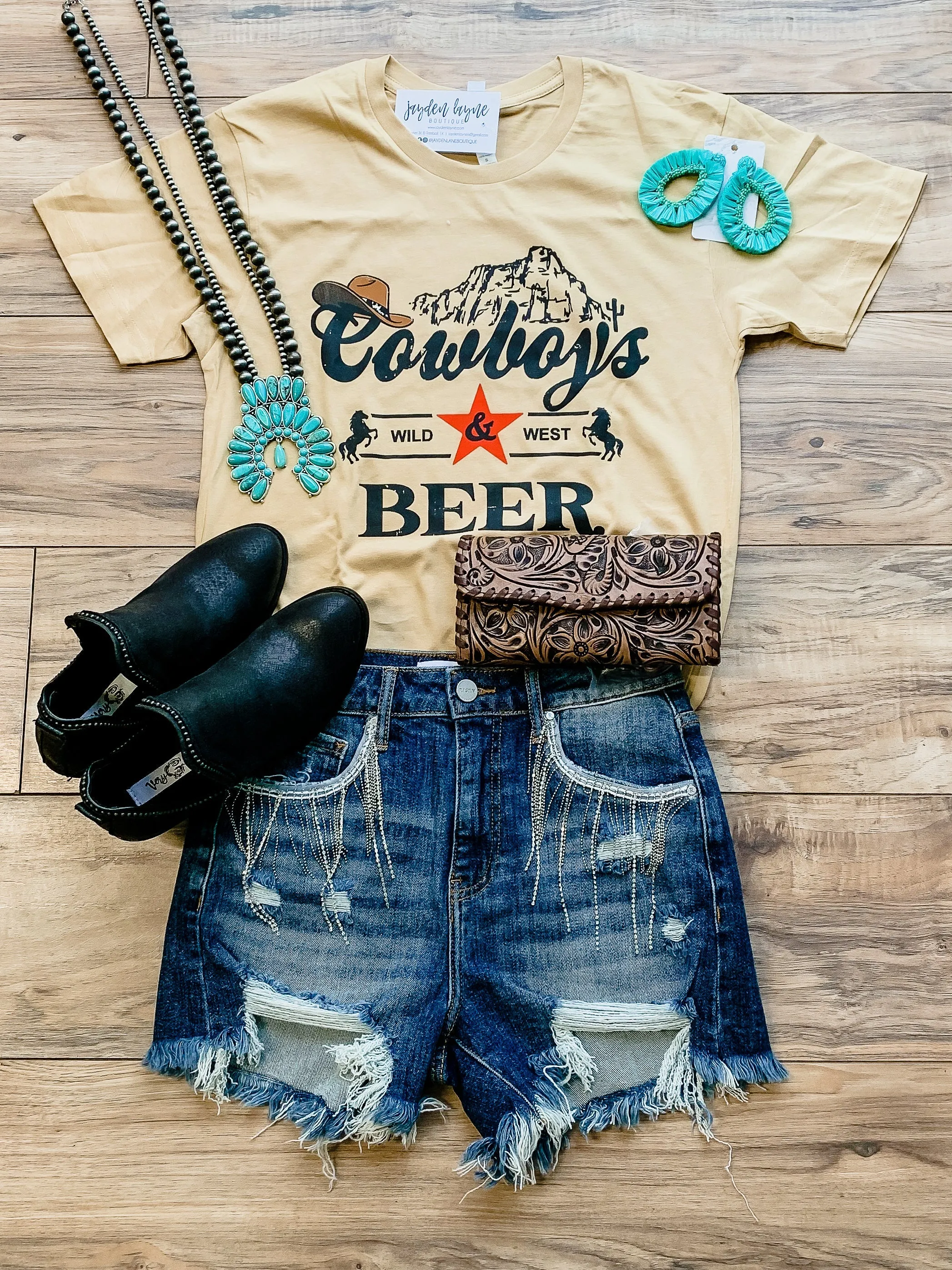 Cowboys & Beer Graphic Tee