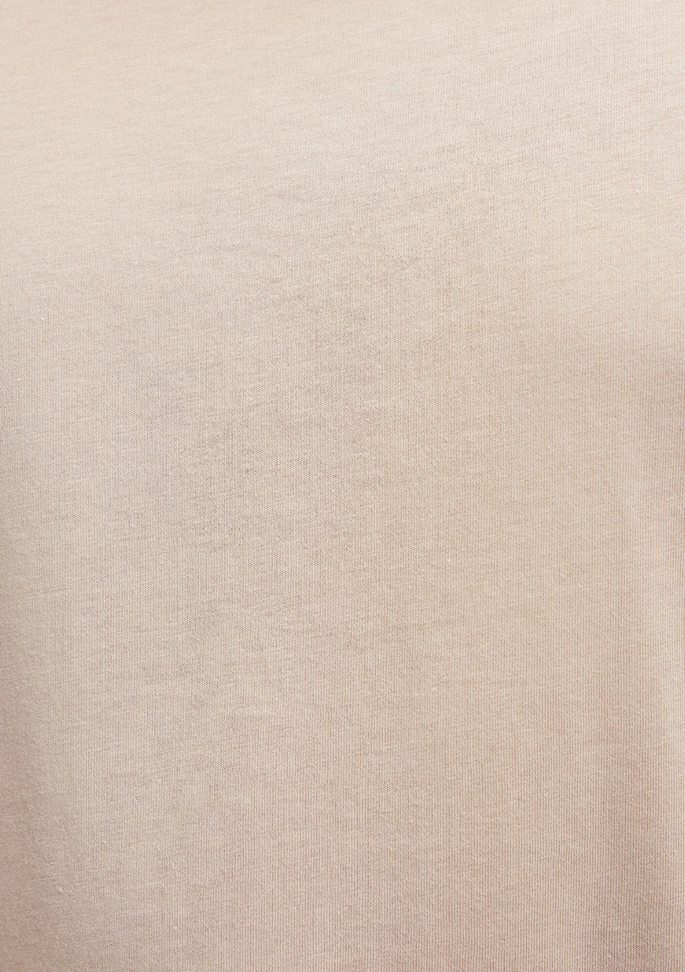 Crew Neck Beige Basic T-Shirt