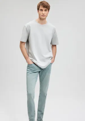 Crew Neck Beige Basic T-Shirt