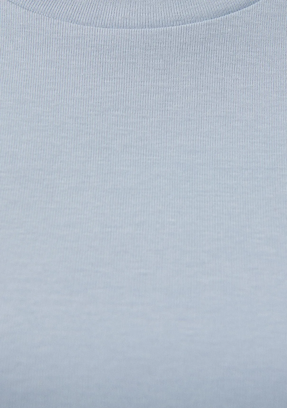 Crew Neck Blue Basic T-Shirt