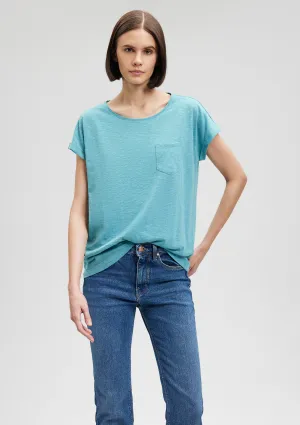 Crew Neck Green Basic T-Shirt