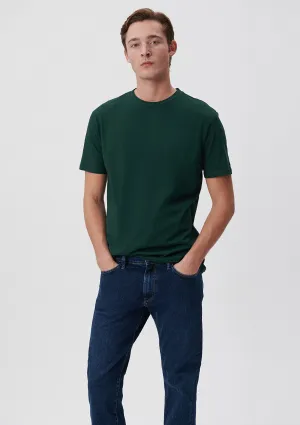 Crew Neck Green Basic T-Shirt