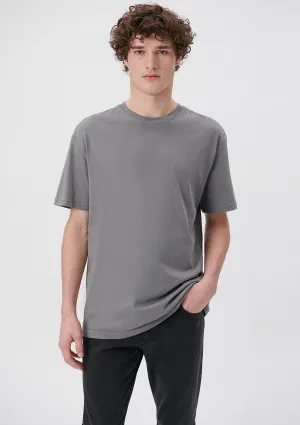 Crew Neck Grey Basic T-Shirt