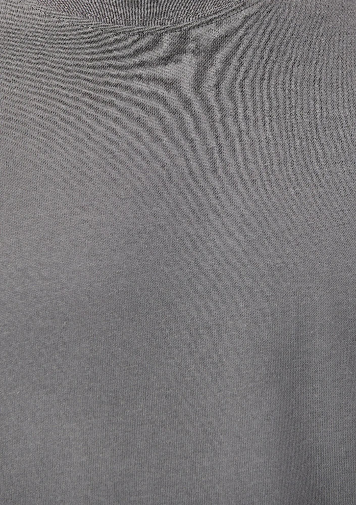 Crew Neck Grey Basic T-Shirt