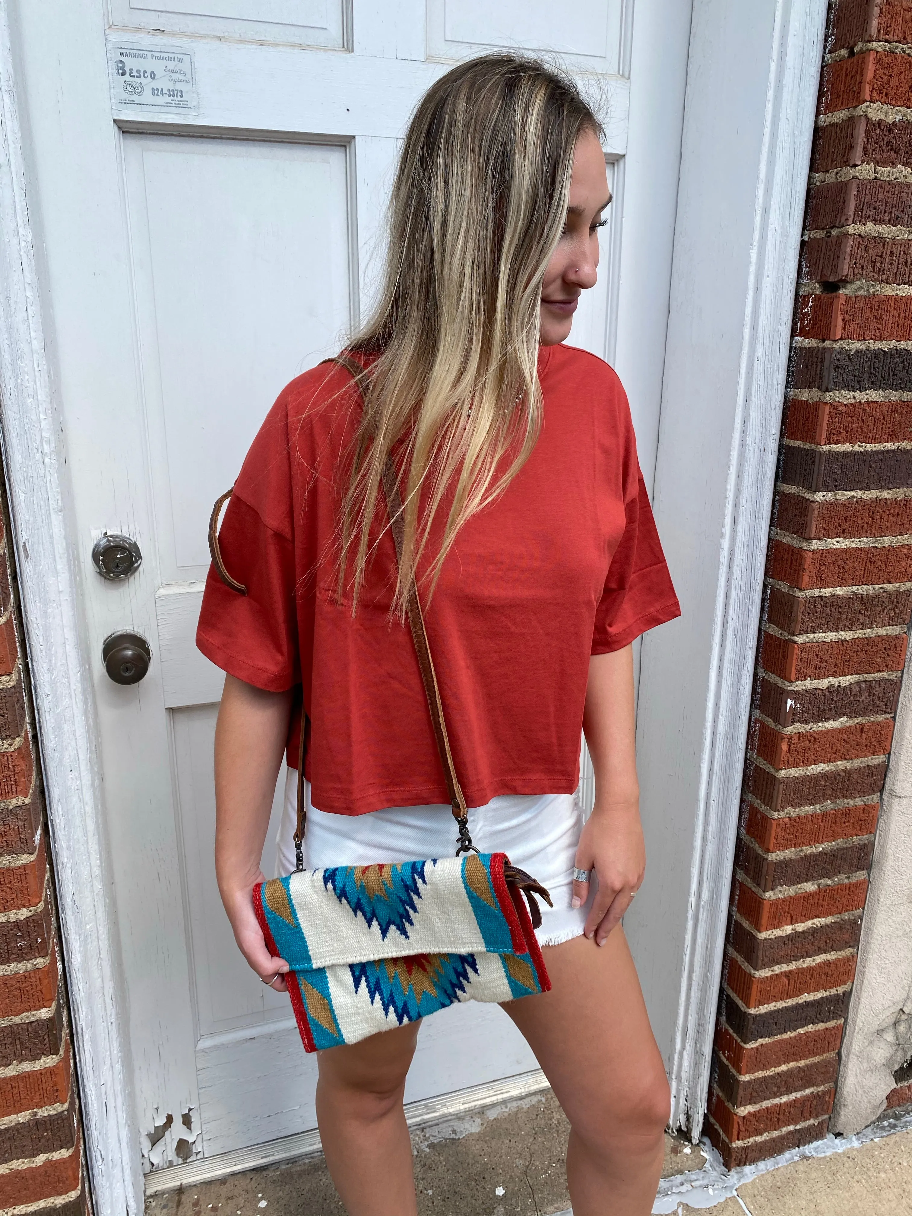 Crop It Tee: Brick