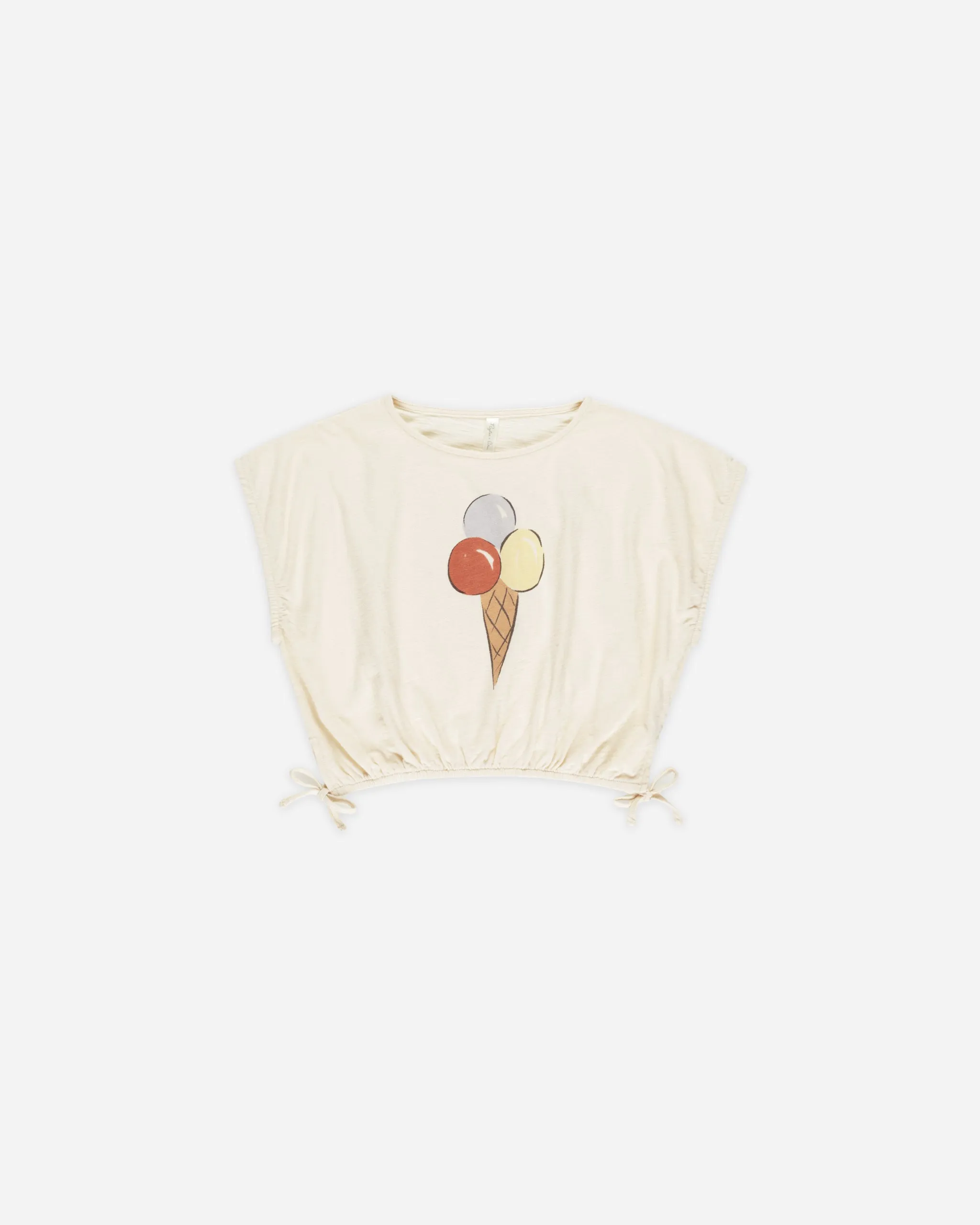Cropped Cinched Tee || Gelato