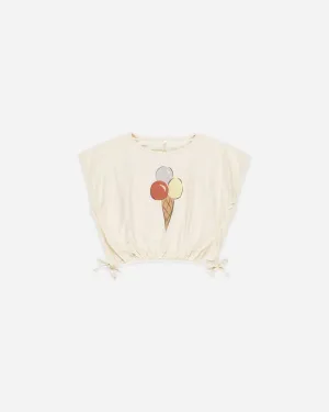 Cropped Cinched Tee || Gelato