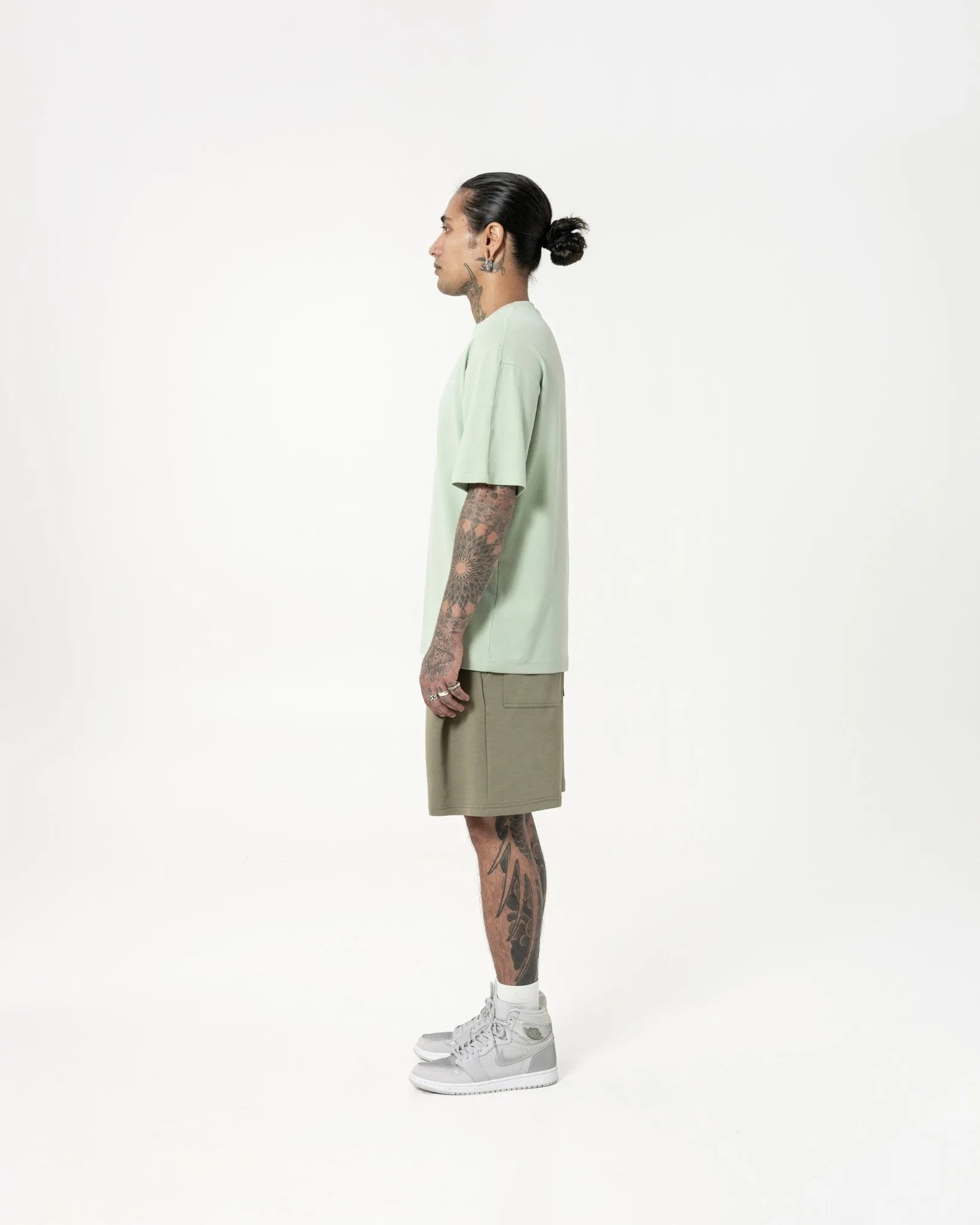 Cupro Signature Tee - Pistachio Green