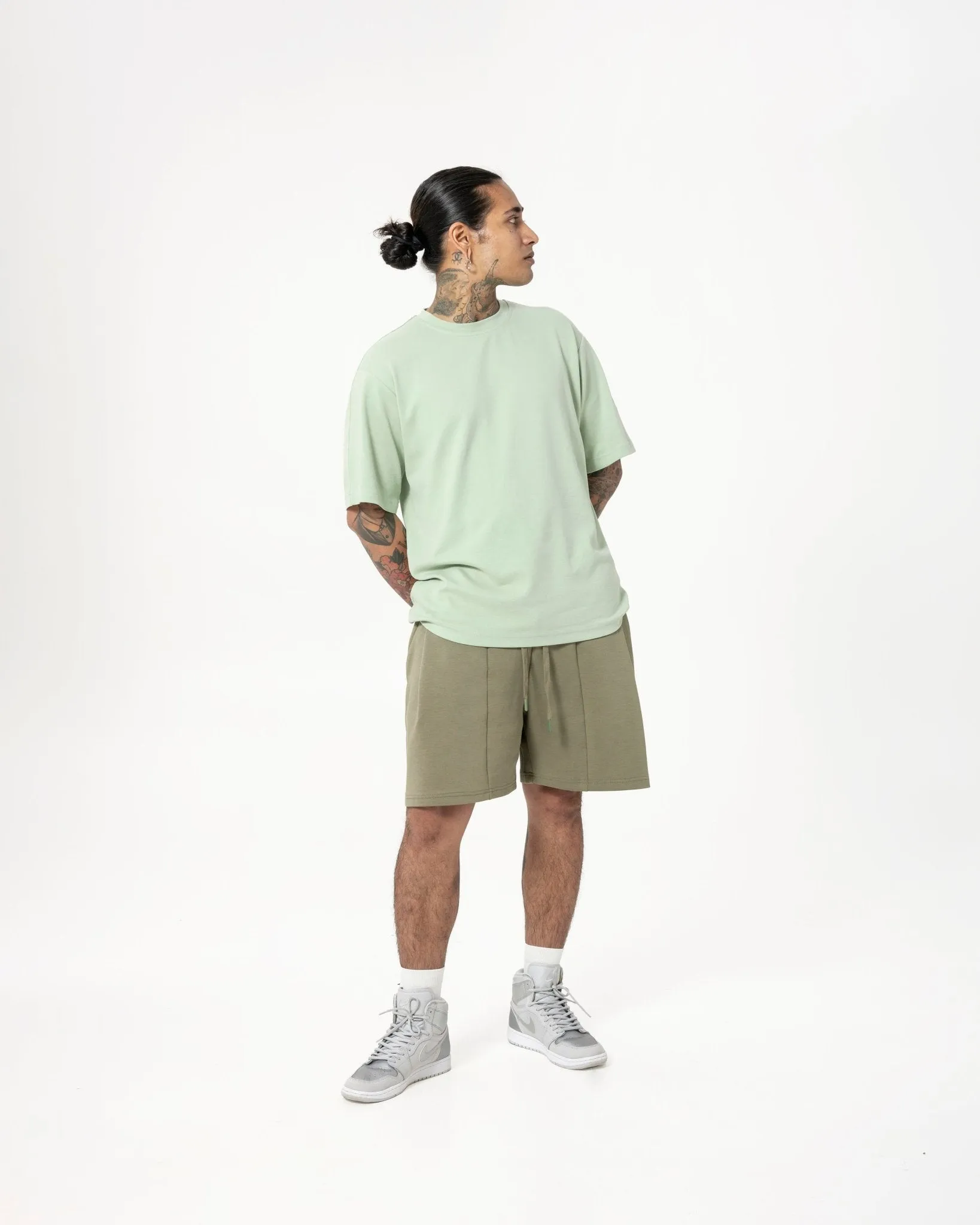 Cupro Signature Tee - Pistachio Green