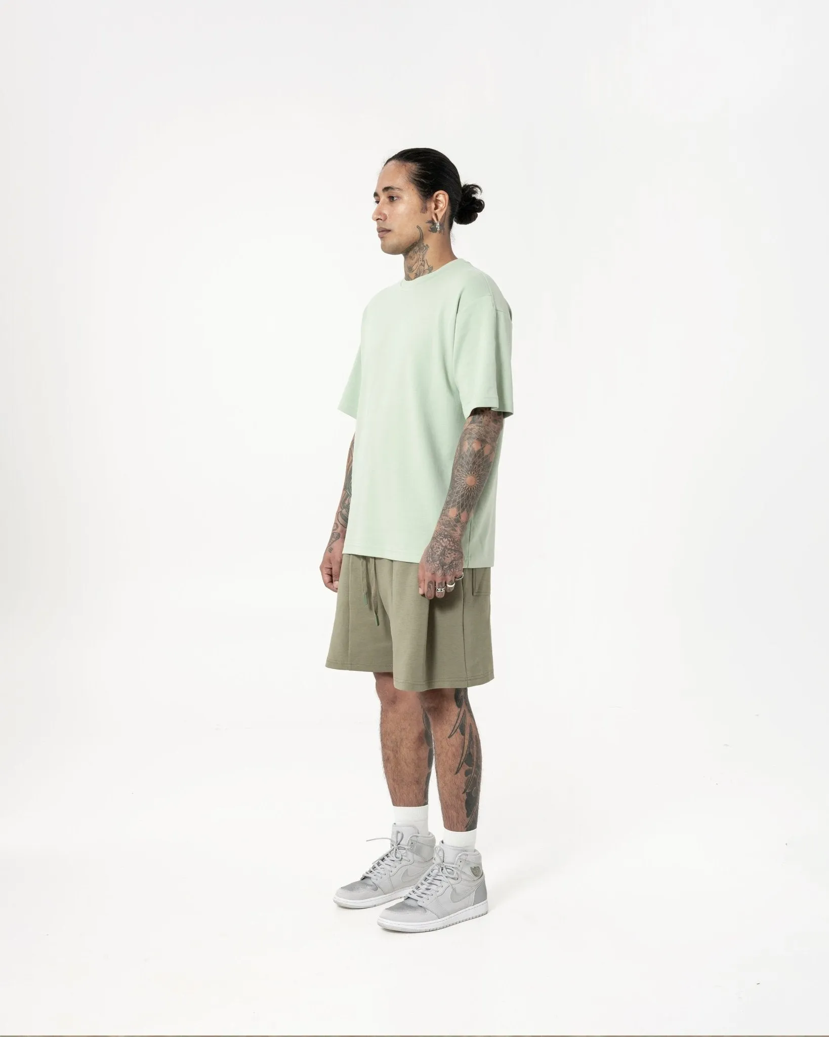 Cupro Signature Tee - Pistachio Green