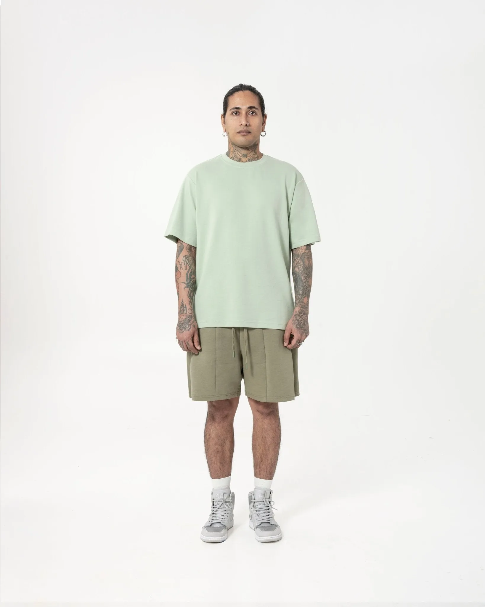 Cupro Signature Tee - Pistachio Green