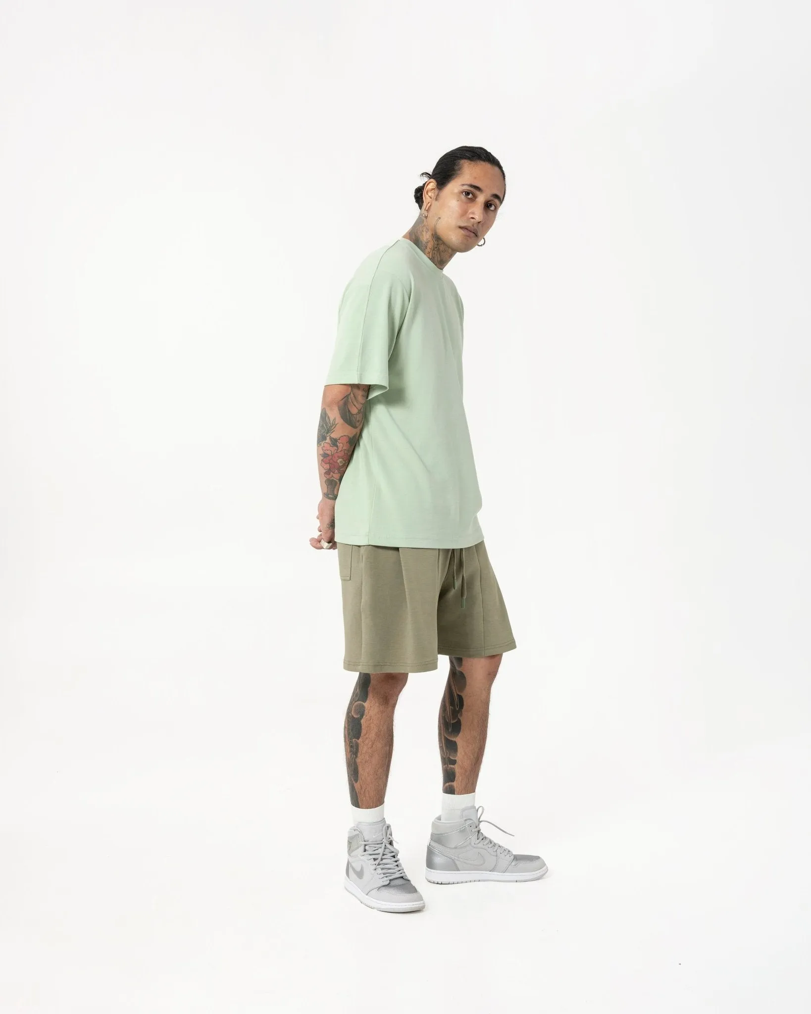 Cupro Signature Tee - Pistachio Green