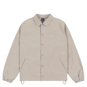 CURSIVE COACH JACKET - LIGHT GRAY