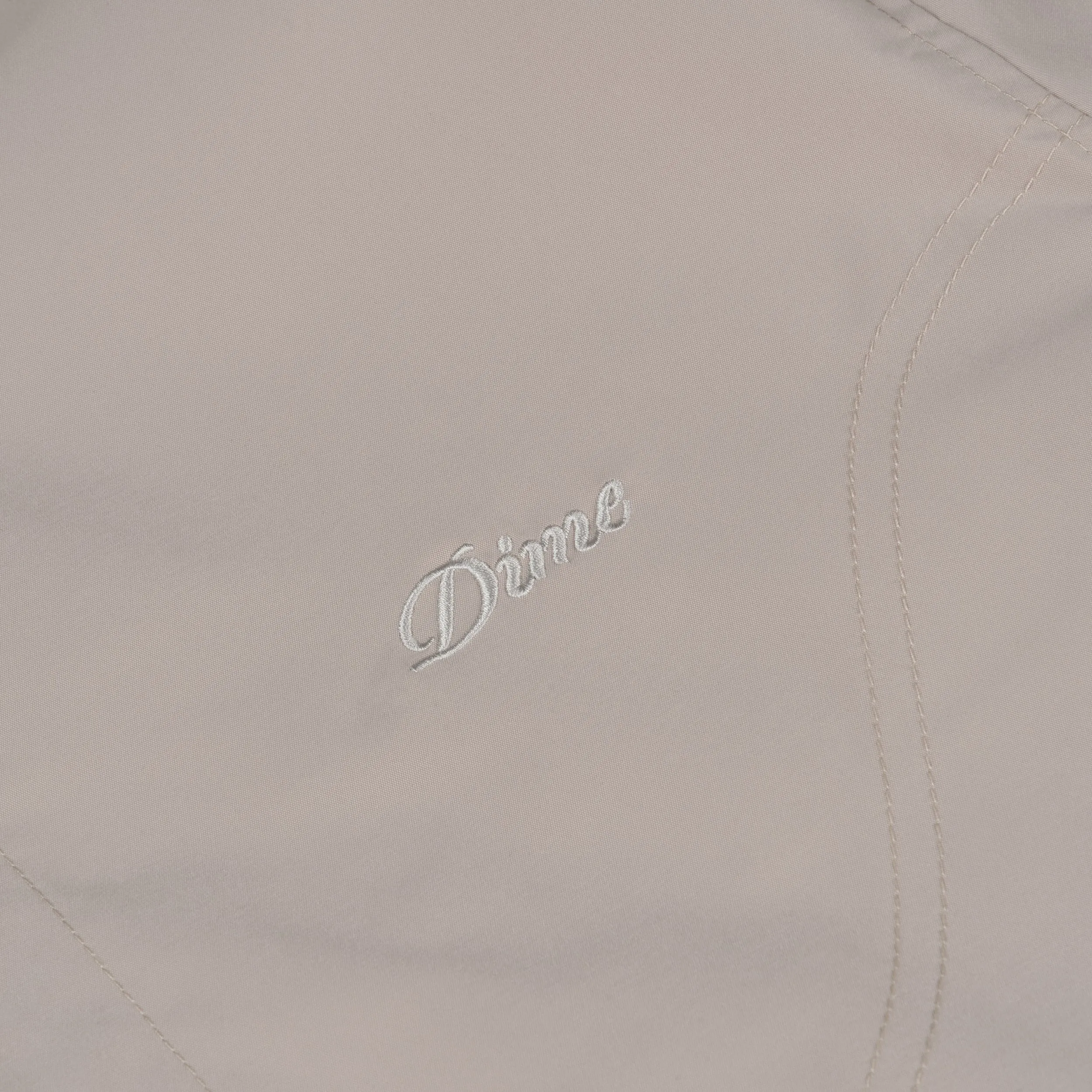 CURSIVE COACH JACKET - LIGHT GRAY