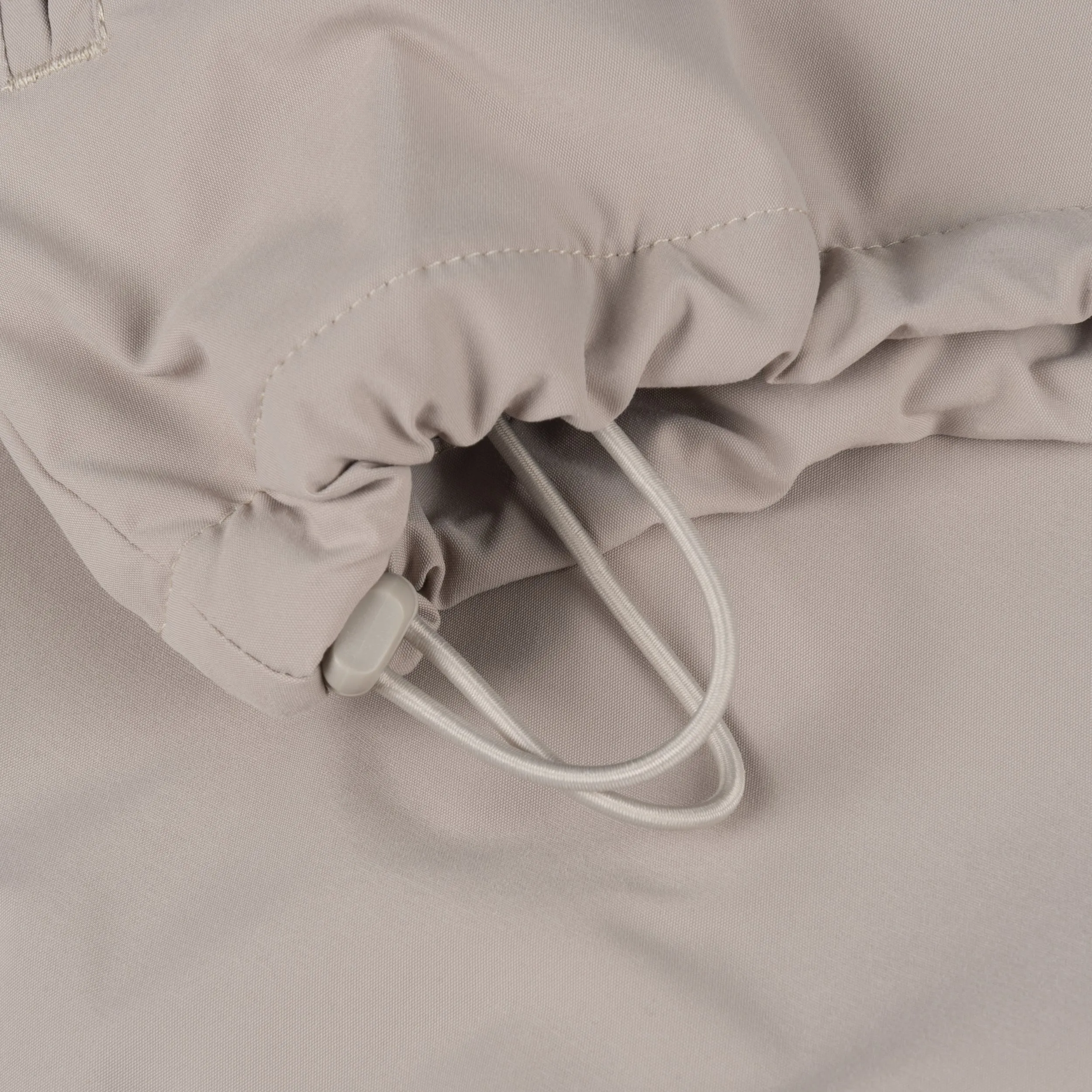 CURSIVE COACH JACKET - LIGHT GRAY