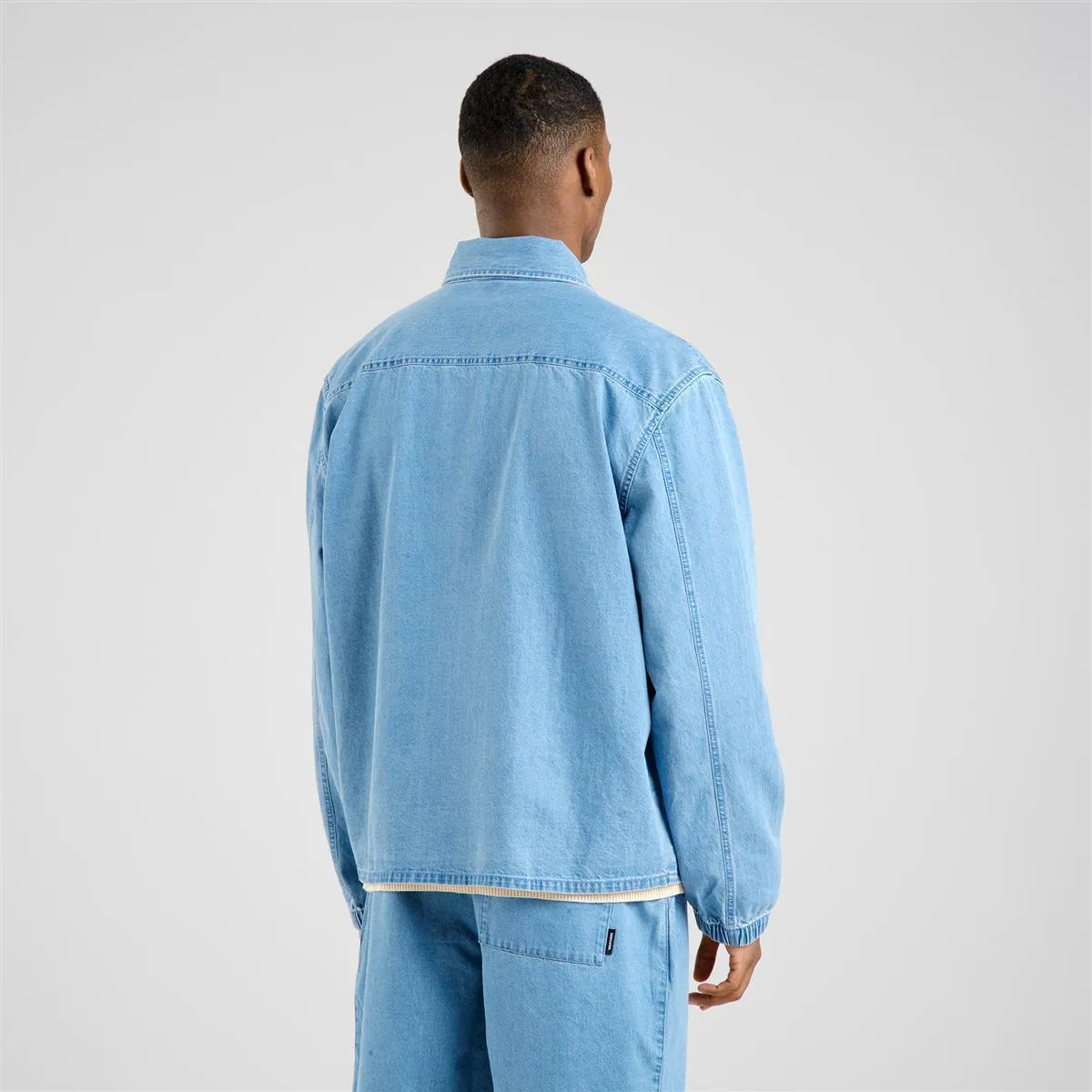 DEDICATED Jacket Torhamn Denim Light Blue