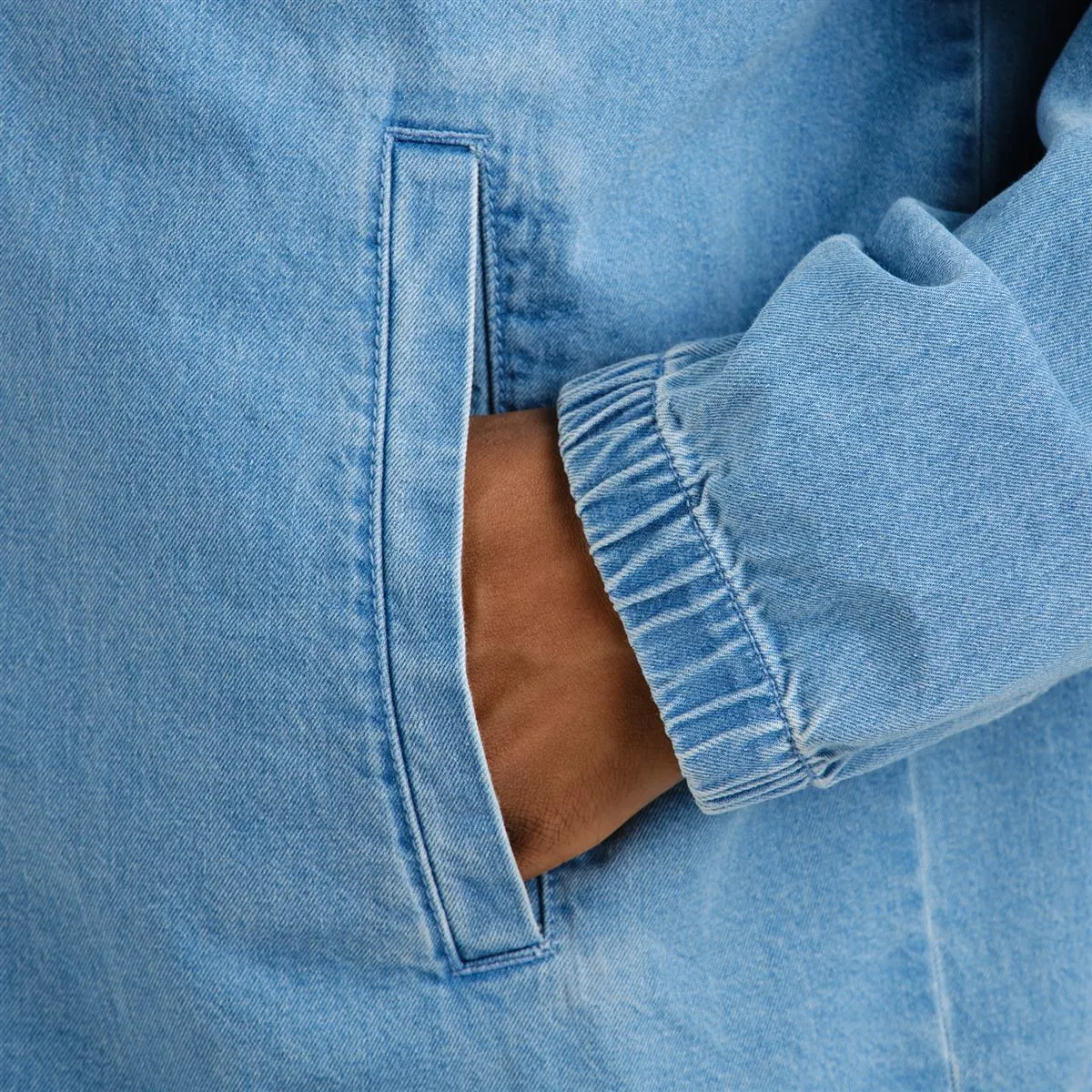 DEDICATED Jacket Torhamn Denim Light Blue