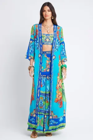 DEEP IN THE OCEAN LONG JACKET W SPLIT SLEEVES