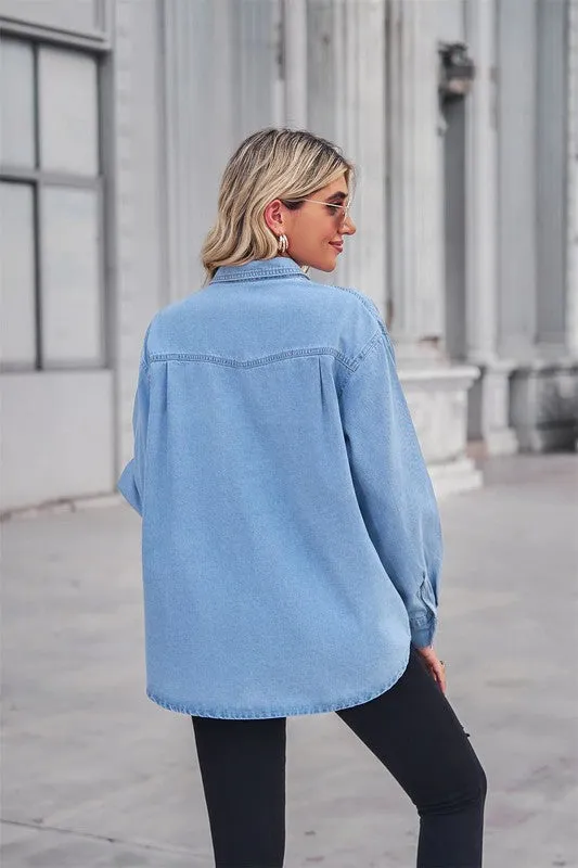 Denim Long Sleeve Shirt