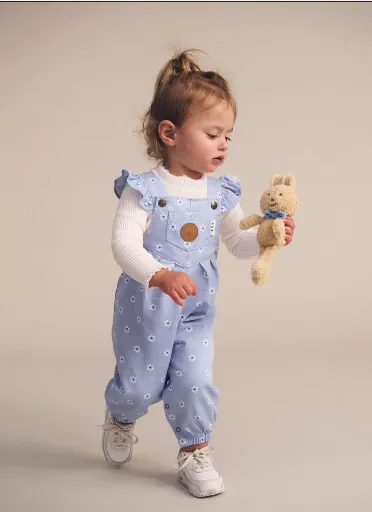 Ditsy Floral Frill Overall