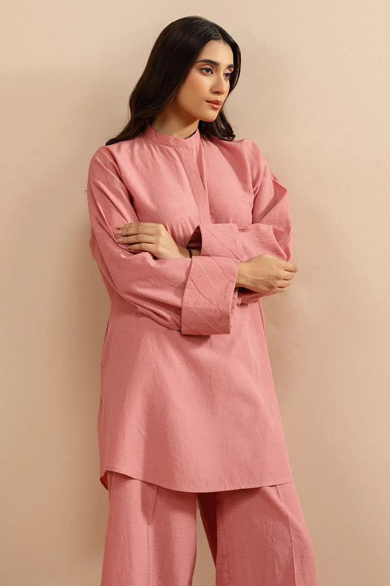 DUSTY ROSE-2 PC (SHIRT & TROUSER)