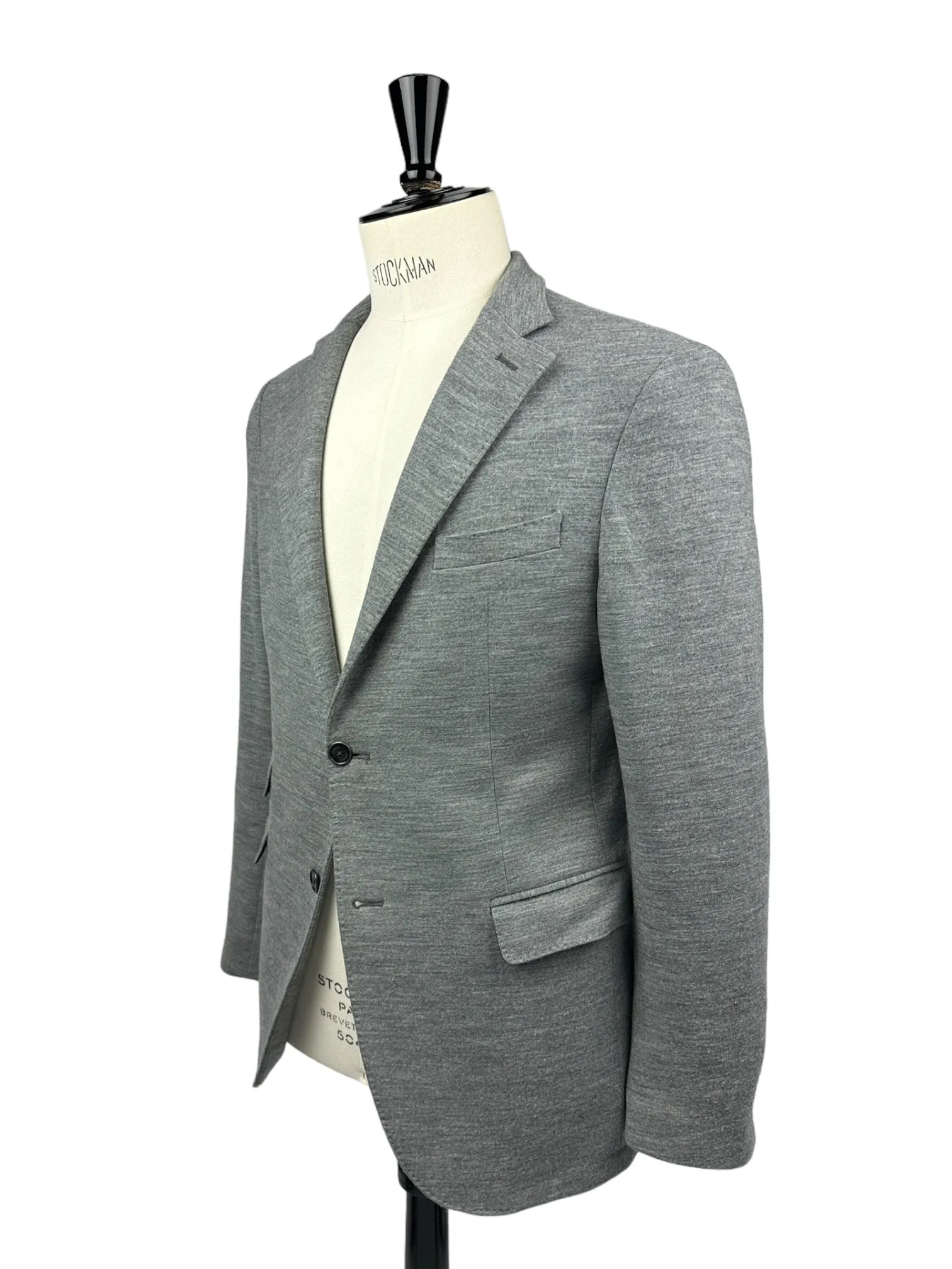 Eleventy Light Grey Jersey Knitted Jacket