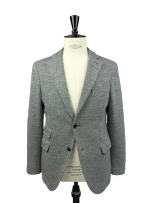 Eleventy Light Grey Jersey Knitted Jacket