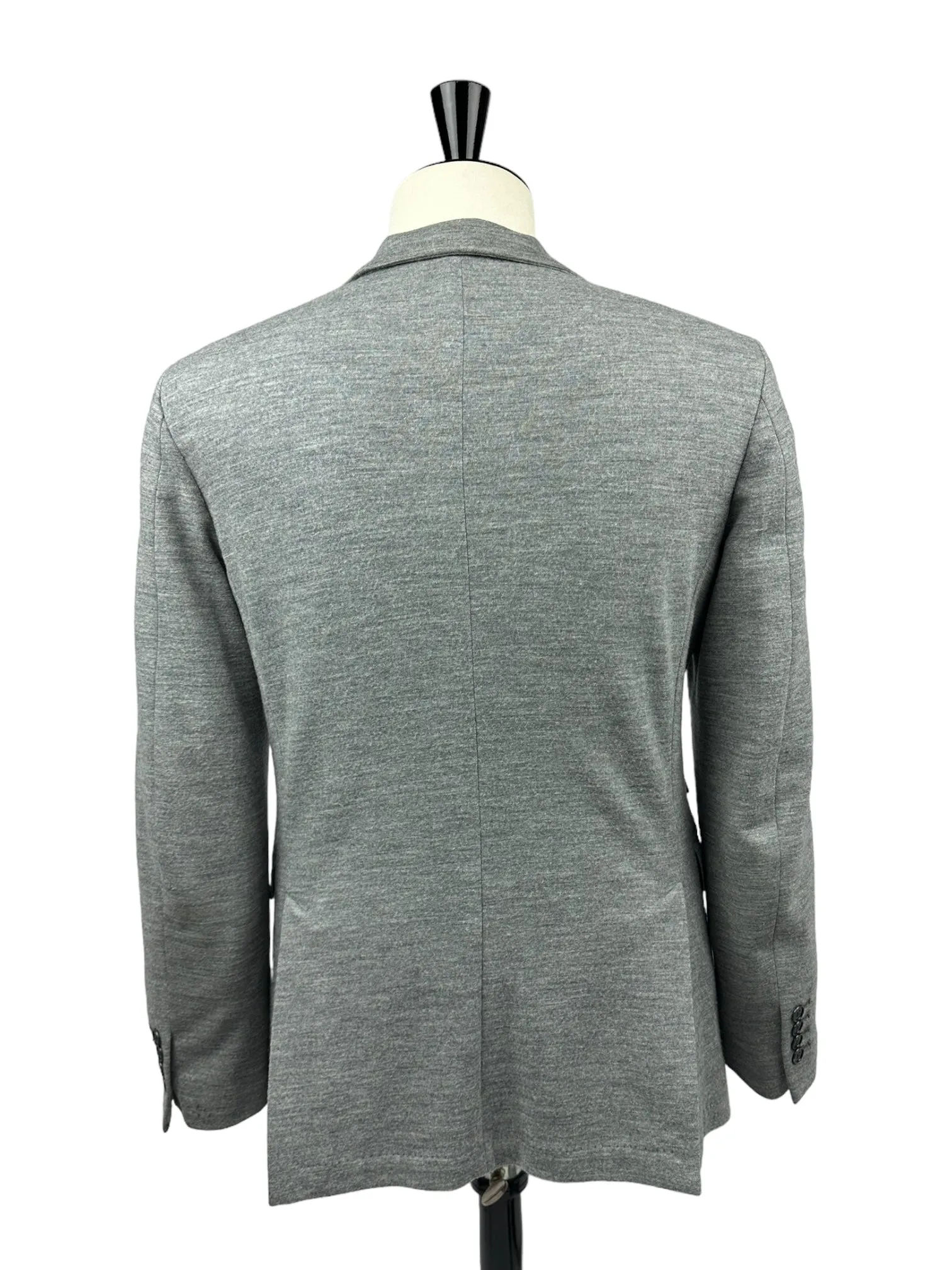 Eleventy Light Grey Jersey Knitted Jacket